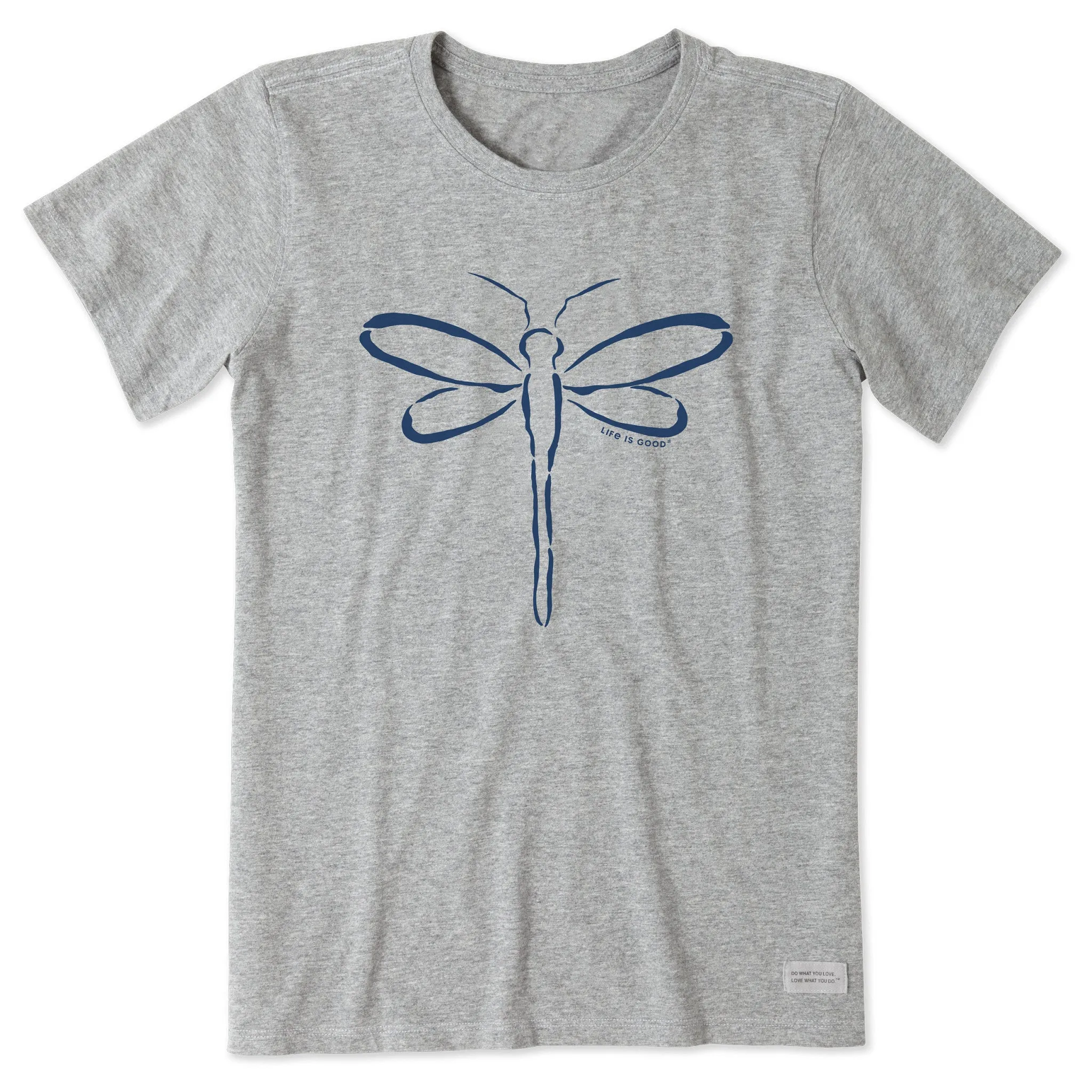 Women's Dragonfly Outline Short Sleeve Tee sold by Life is Good