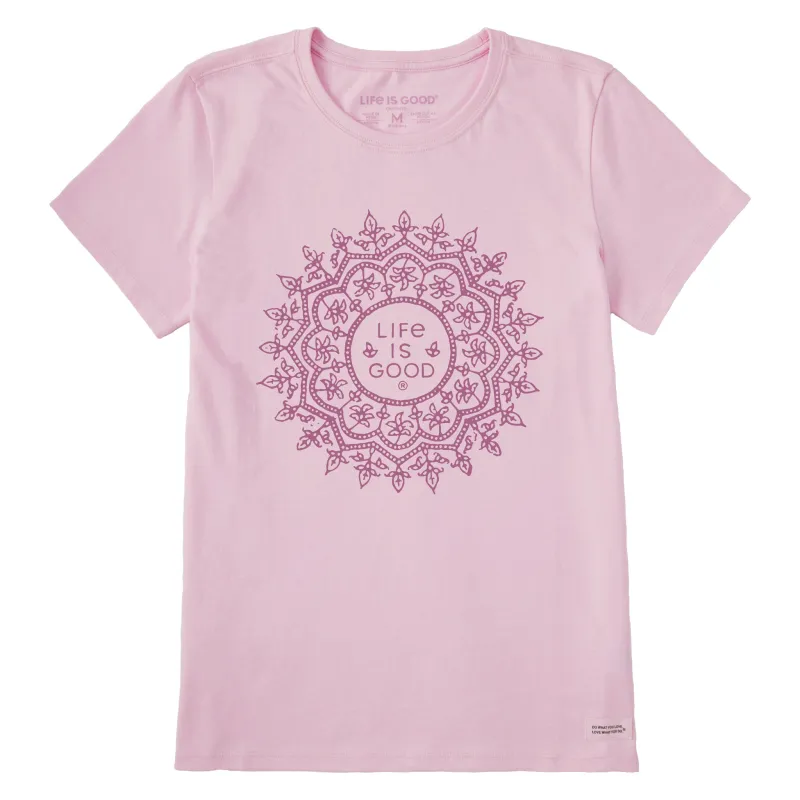 Women's Fleur Mandala Short Sleeve Crusher Tee sold by Life is Good