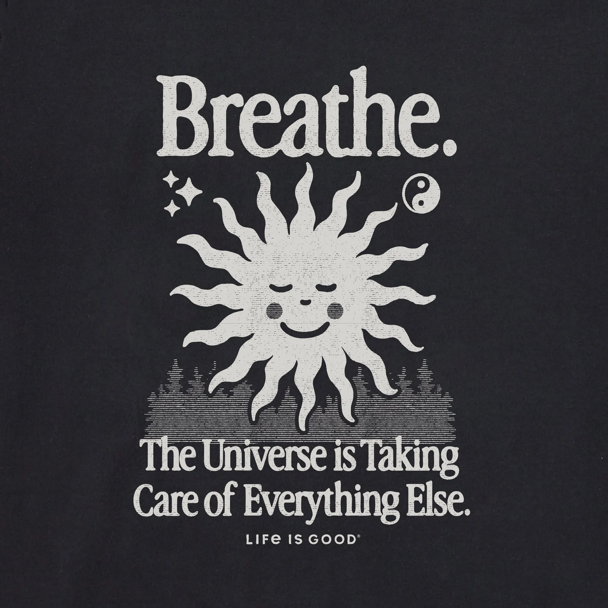 Women's Breathe Smiling Sun Long Sleeve Crusher Tee sold by Life is Good product image thumbnail 2