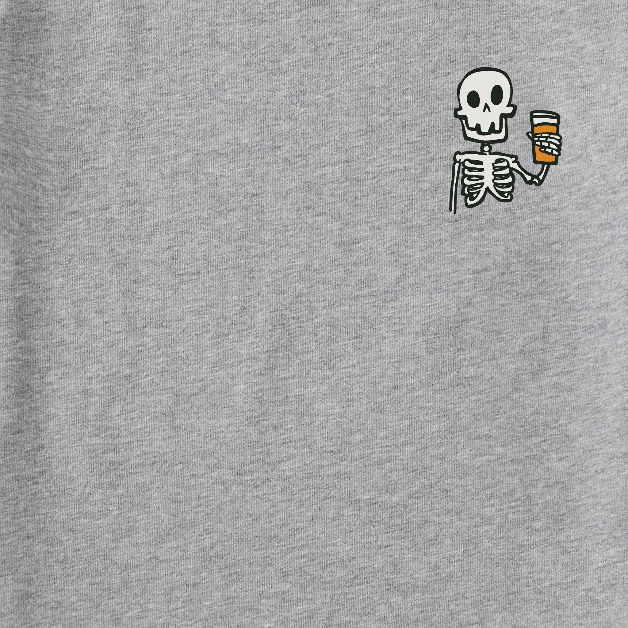Women's Skeleton w Beer Good Vibes Fleece Zip Hoodie sold by Life is Good product image thumbnail 2