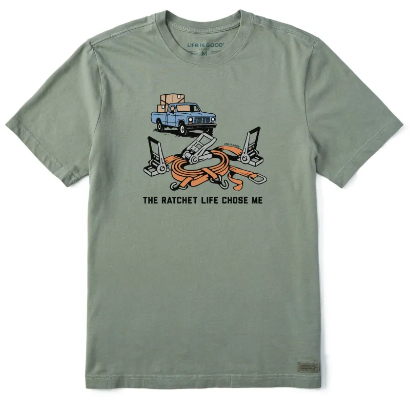 Men's The Ratchet Life Chose Me Short Sleeve Crusher Tee made by Life is Good