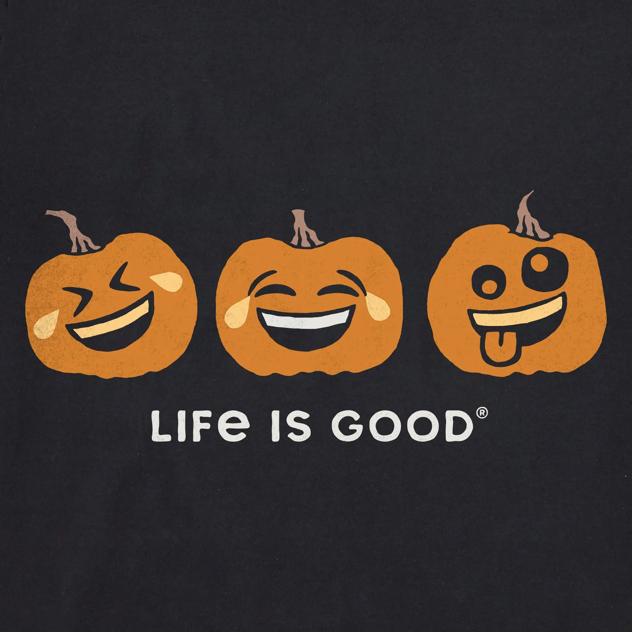 Women's Emoji Pumpkins Short Sleeve Crusher Vee sold by Life is Good product image thumbnail 2