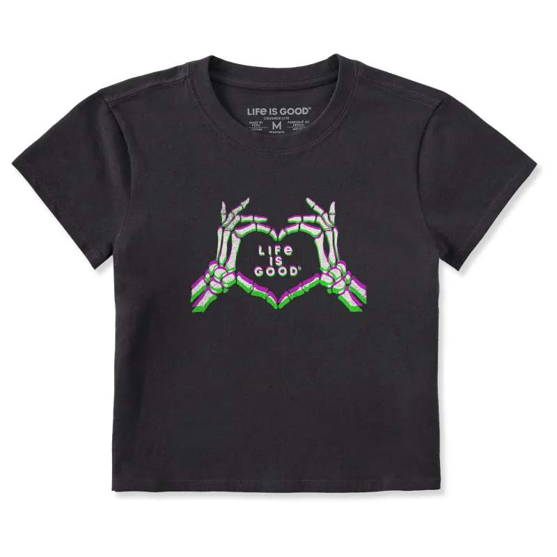 Women's Skeleton Love Crusher-LITE Shrunken Tee sold by Life is Good