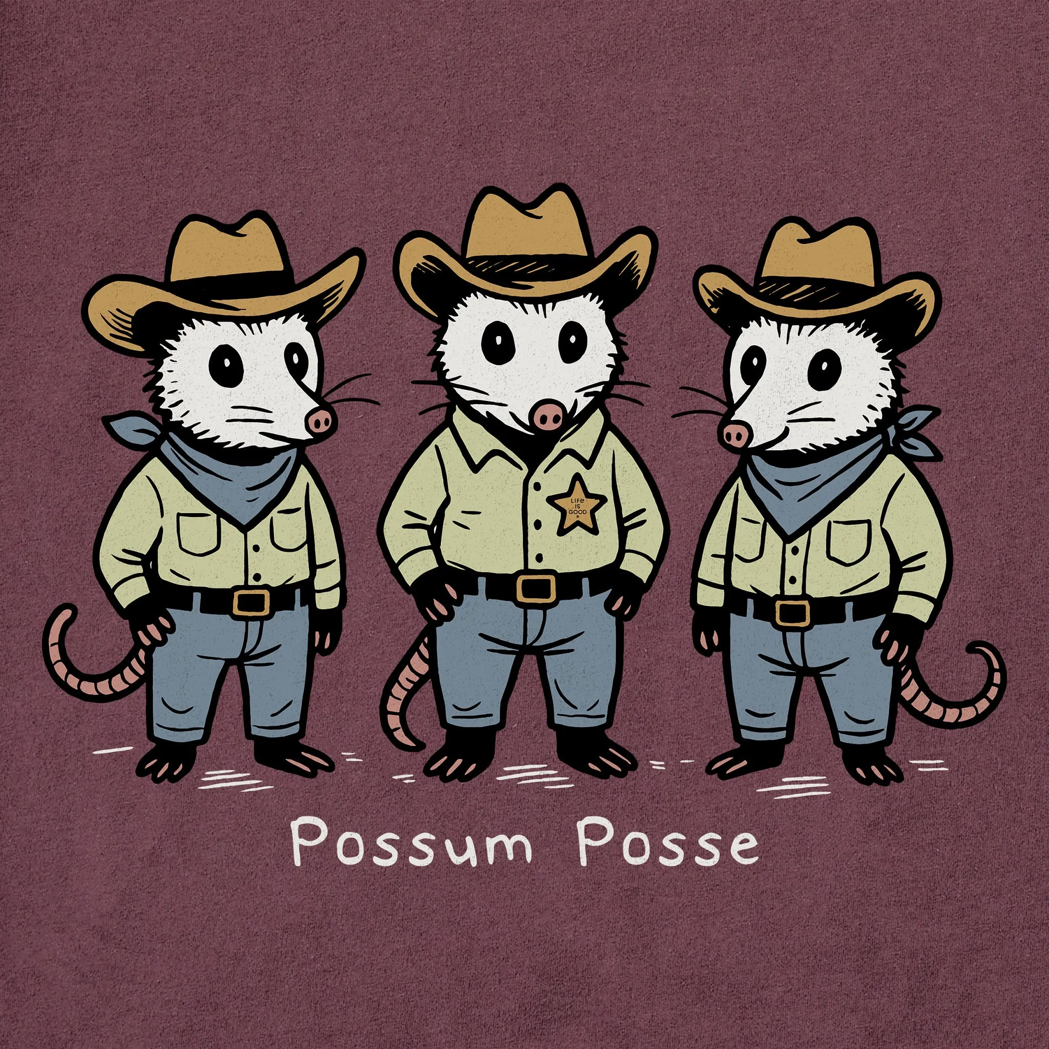 Women's Possum Posse Short Sleeve Crusher Tee sold by Life is Good product image thumbnail 2