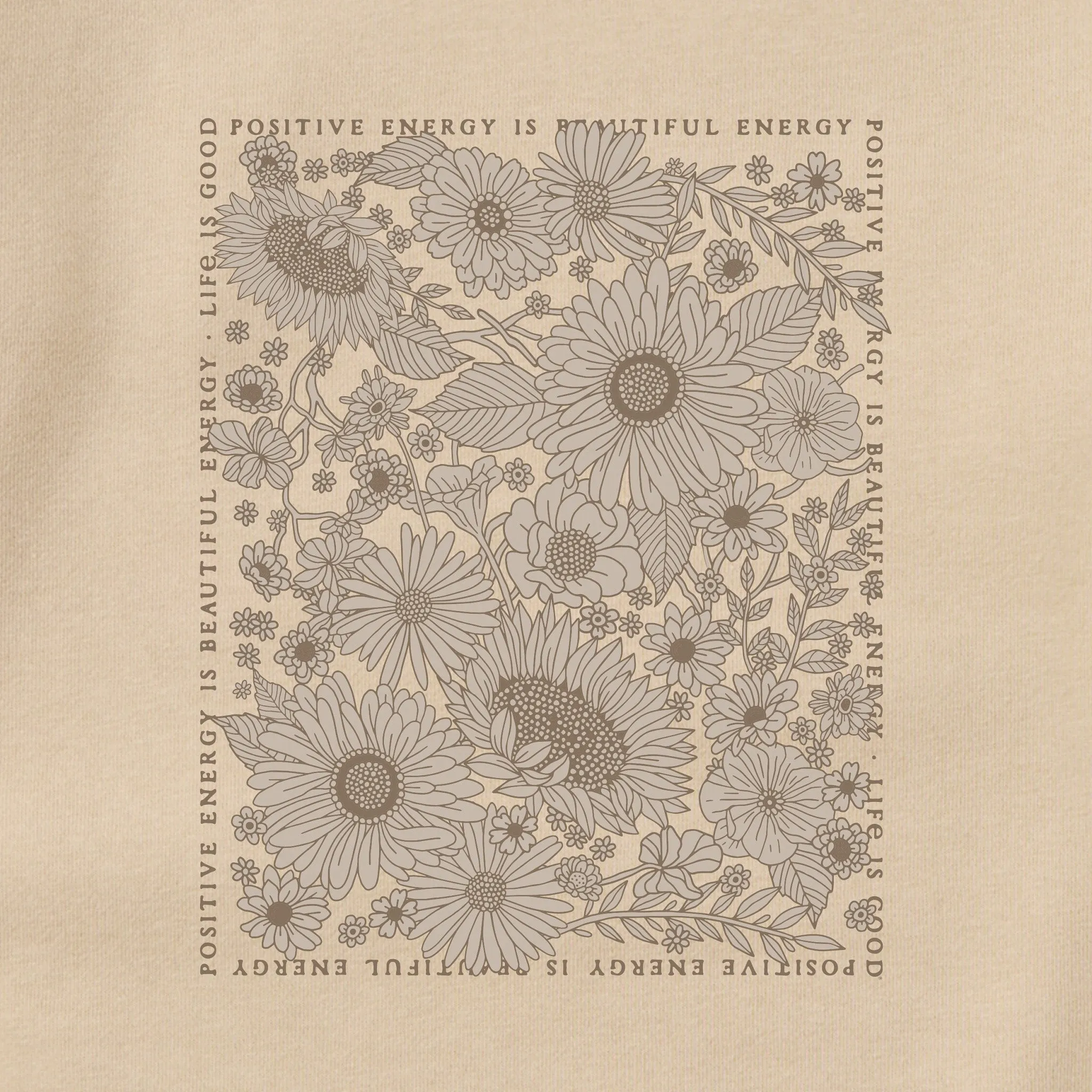 Adult Unisex Beautiful Energy Wildflowers Every Wear Crew Sweatshirt sold by Life is Good product image thumbnail 2