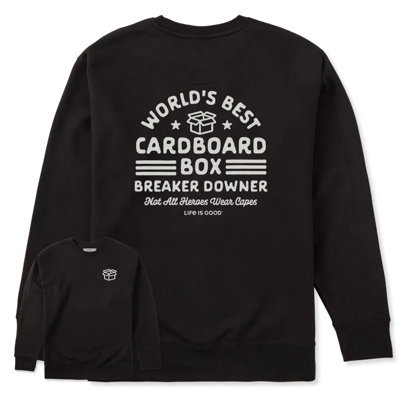 Adult Unisex Cardboard Box Breaker Downer Every Wear Crew Sweatshirt sold by Life is Good