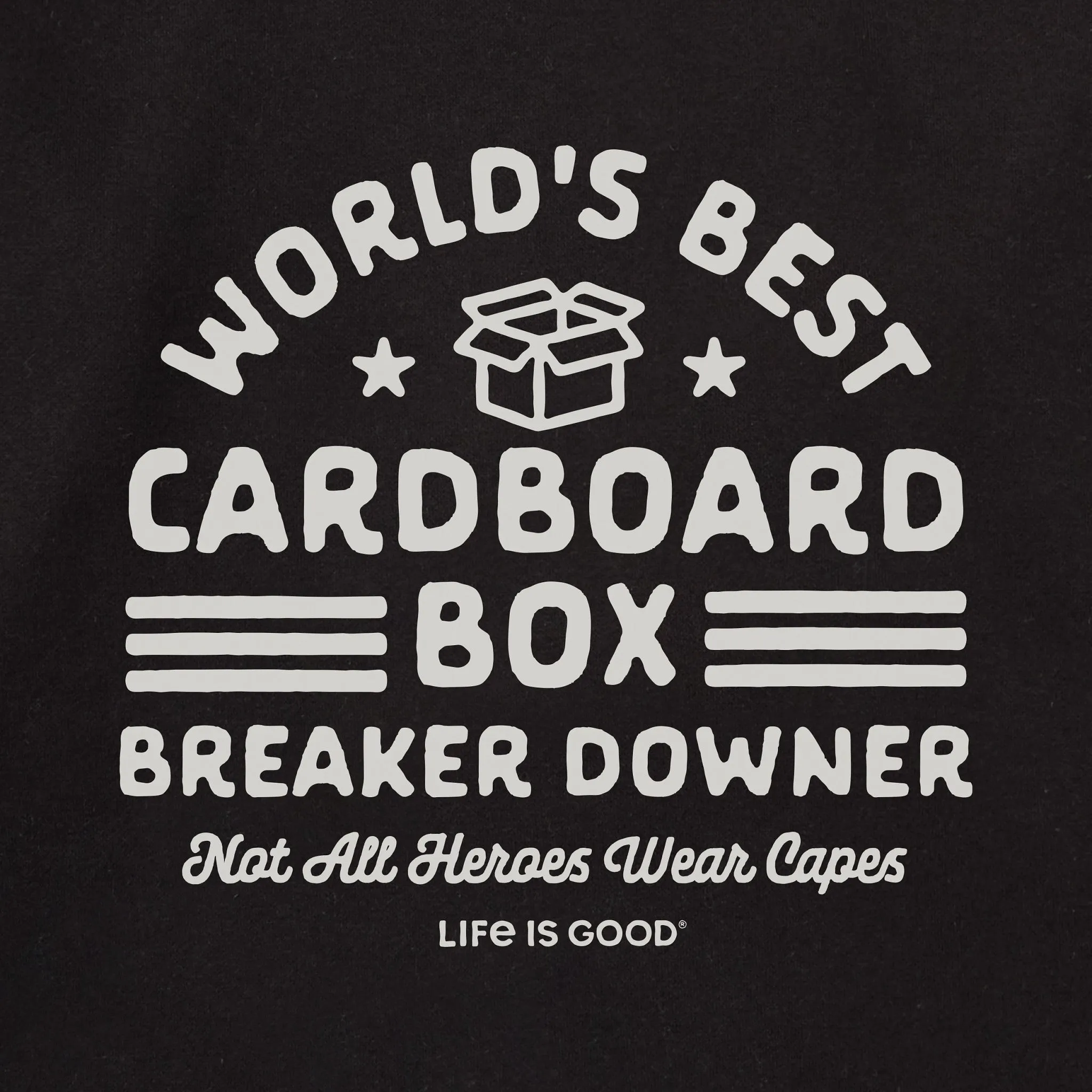 Adult Unisex Cardboard Box Breaker Downer Every Wear Crew Sweatshirt sold by Life is Good product image thumbnail 2