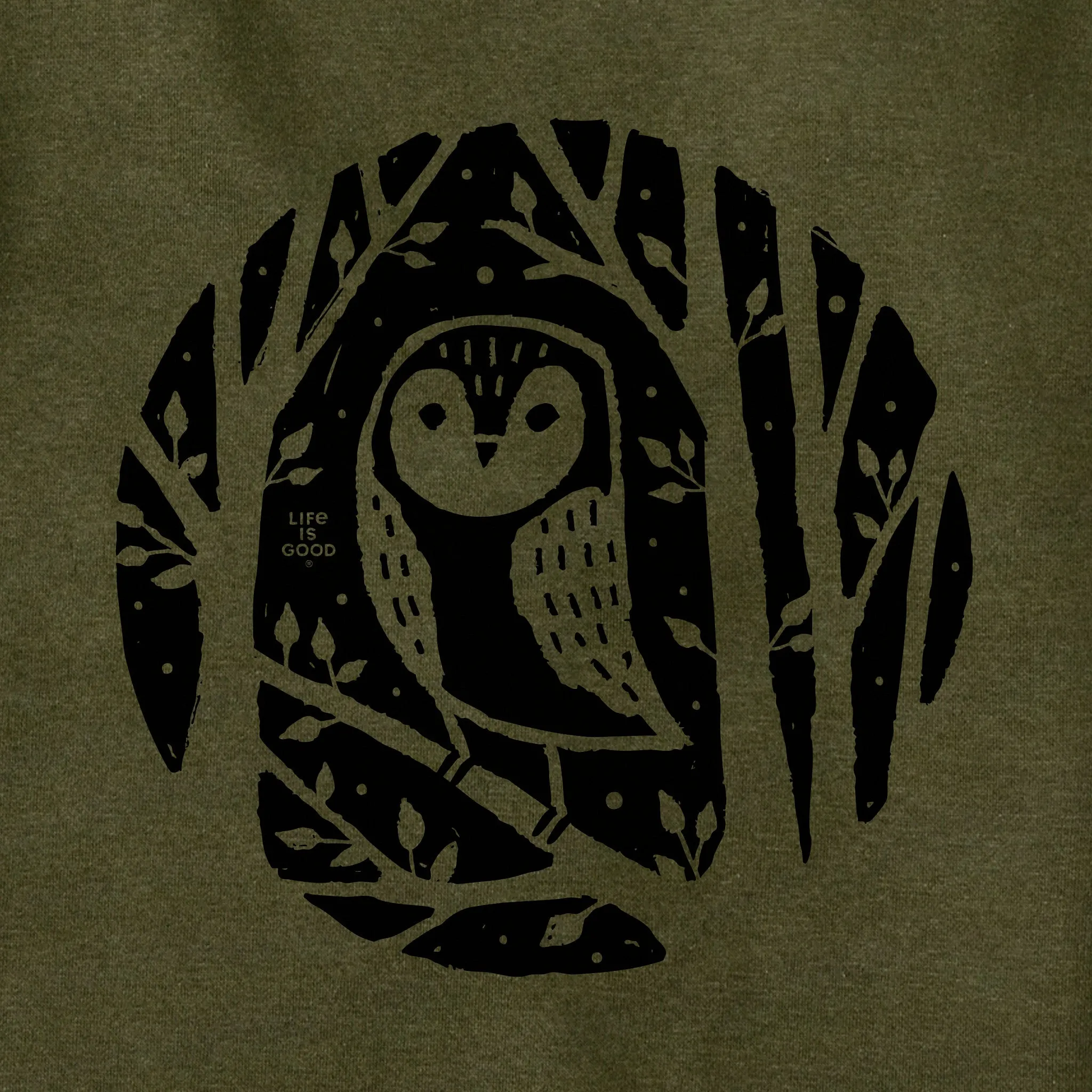 Adult Unisex Owl in the Trees Every Wear Hoodie Sweatshirt sold by Life is Good product image thumbnail 2