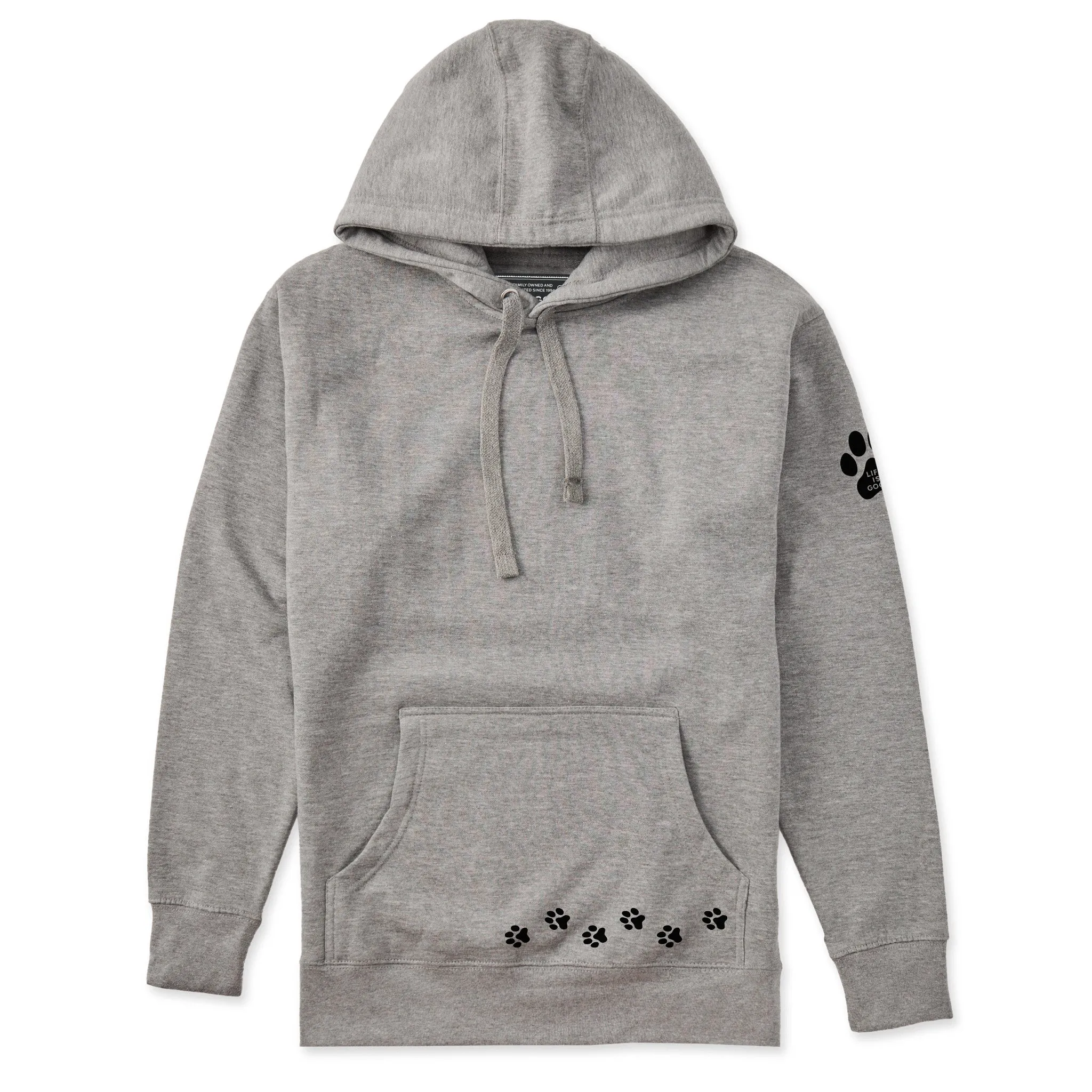 Adult Unisex Walking Paws Every Wear Hoodie Sweatshirt sold by Life is Good