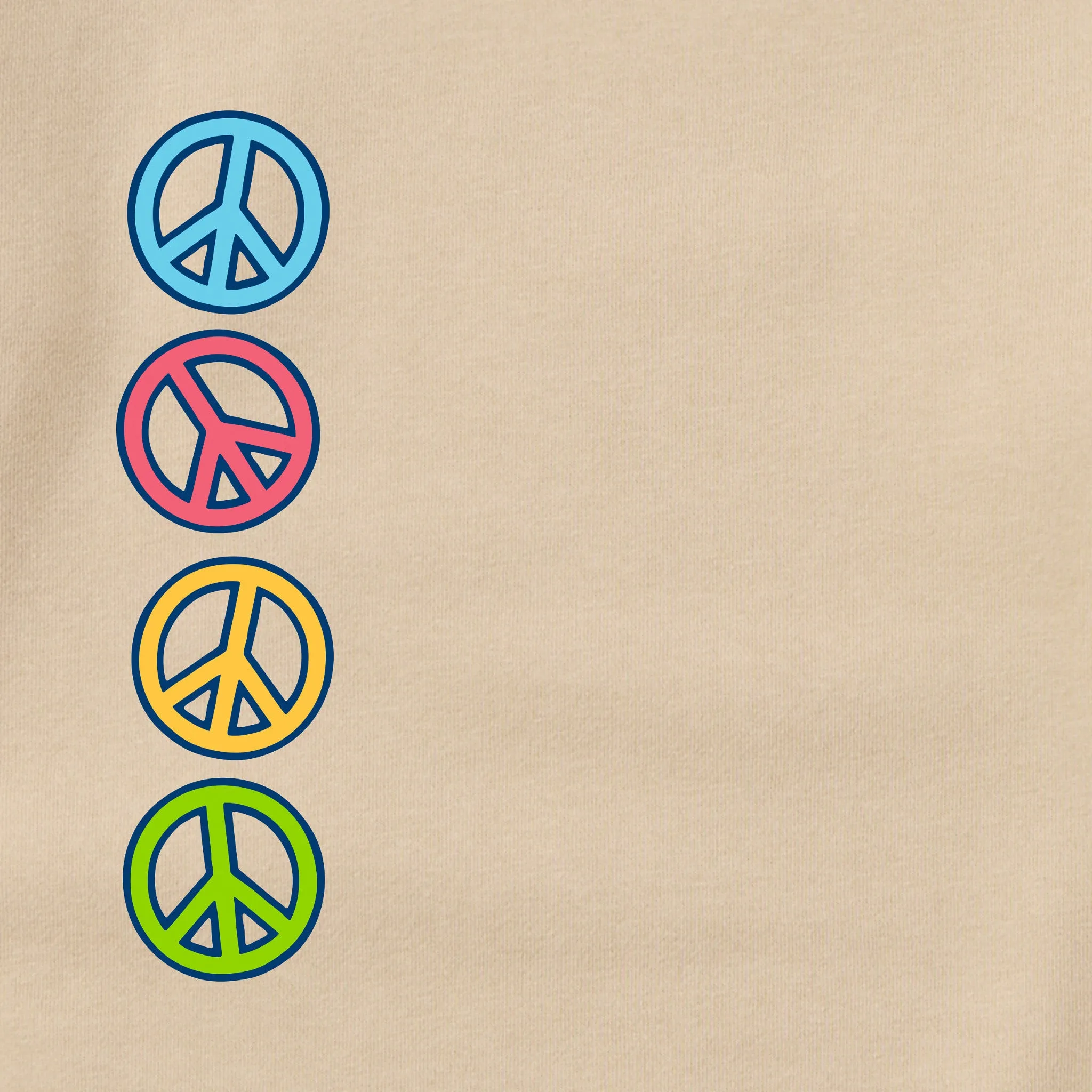 Adult Unisex Peace and Love Together Every Wear Crew Sweatshirt sold by Life is Good product image thumbnail 4