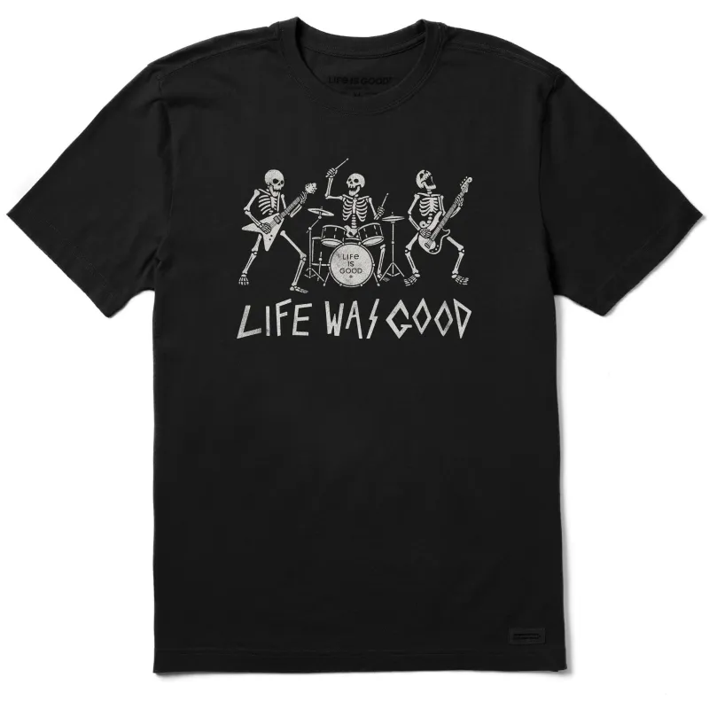 Men's Life Was Good Rock Band Short Sleeve Crusher Tee sold by Life is Good