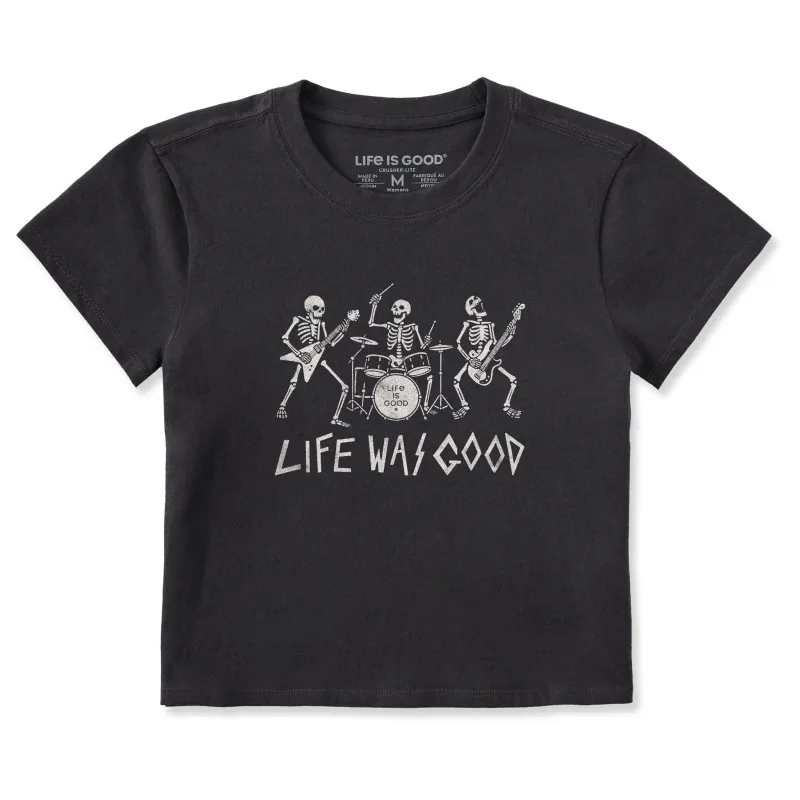 Women's Life Was Good Rock Band Crusher-LITE Shrunken Tee sold by Life is Good