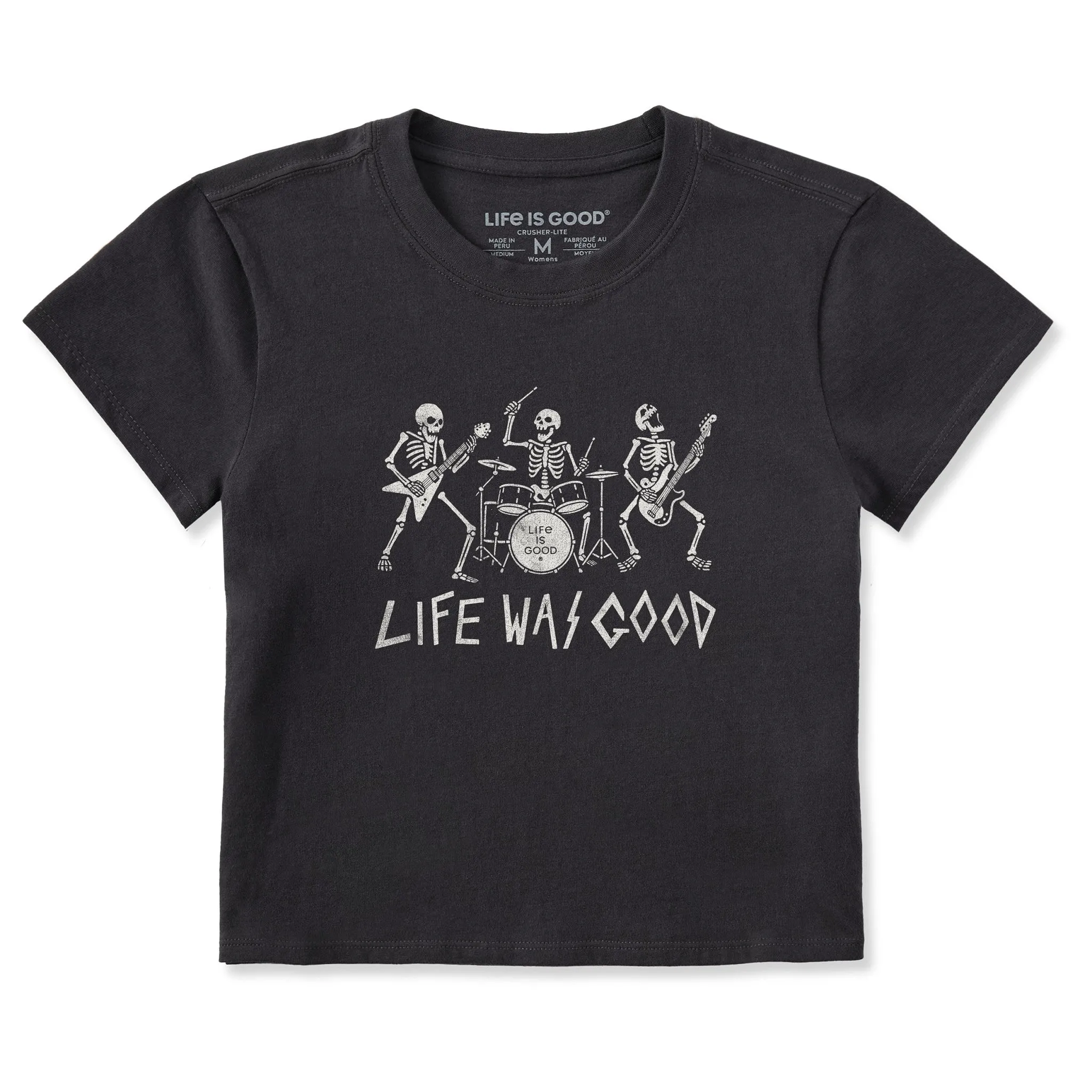 Women's Life Was Good Rock Band Crusher-LITE Shrunken Tee sold by Life is Good
