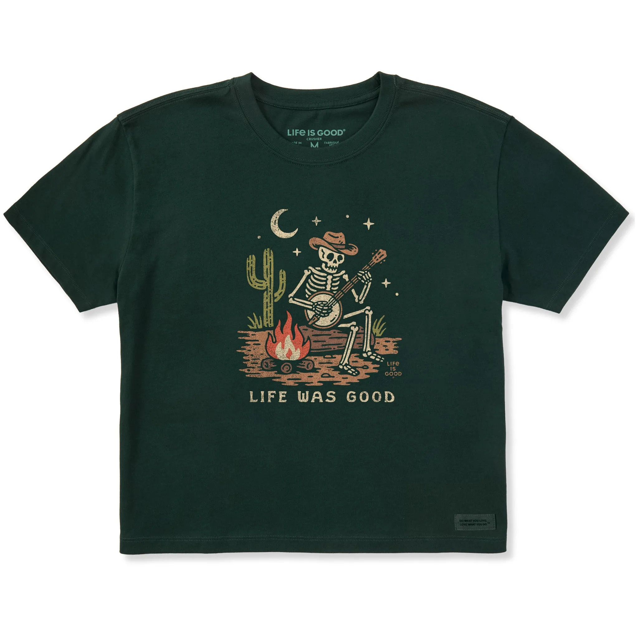Women's Life Was Good in the Desert Short Sleeve Crusher Boxy Tee sold by Life is Good