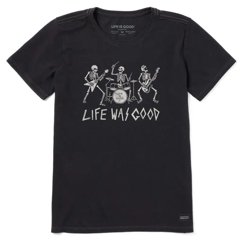 Women's Life Was Good Rock Band Short Sleeve Crusher Tee sold by Life is Good