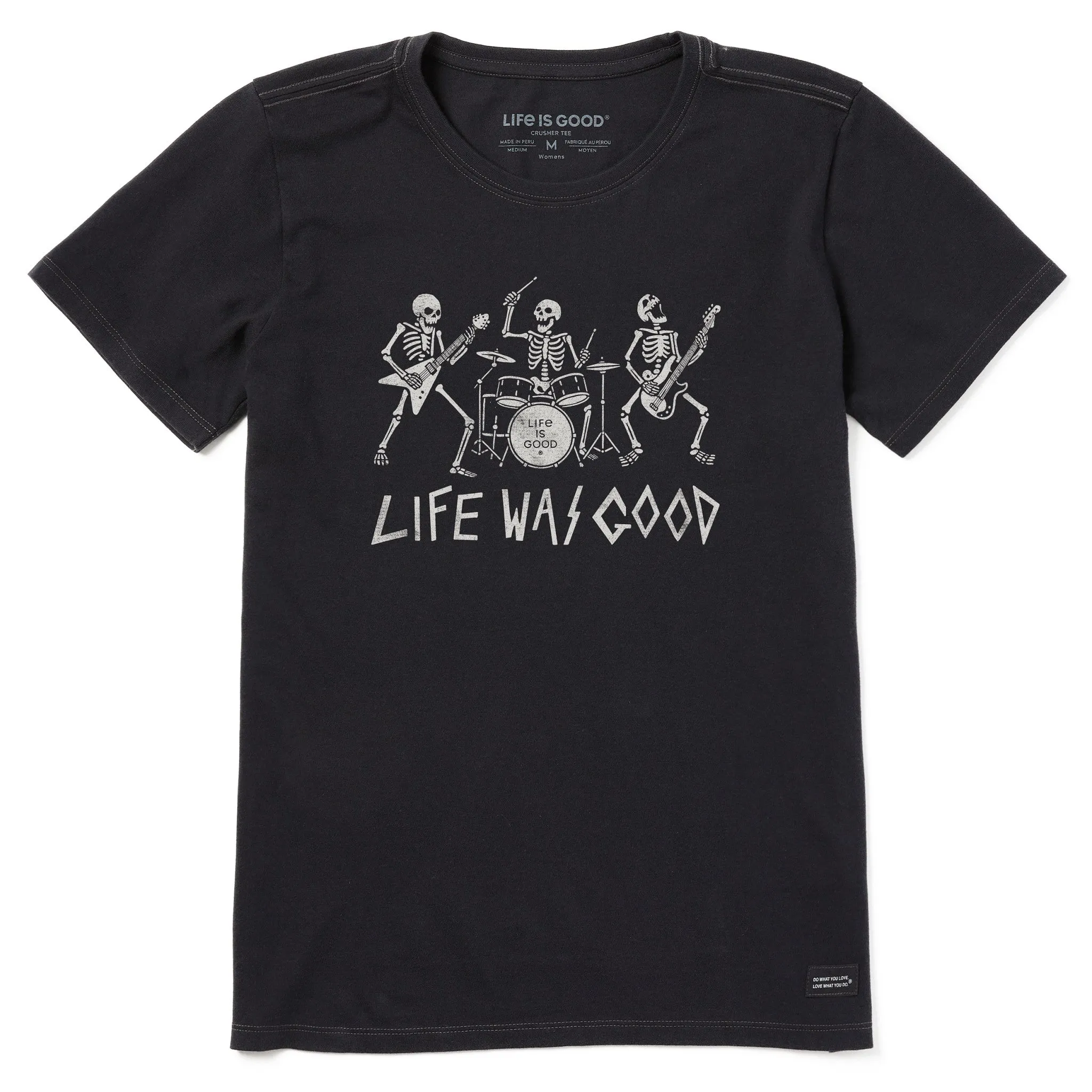 Women's Life Was Good Rock Band Short Sleeve Crusher Tee sold by Life is Good