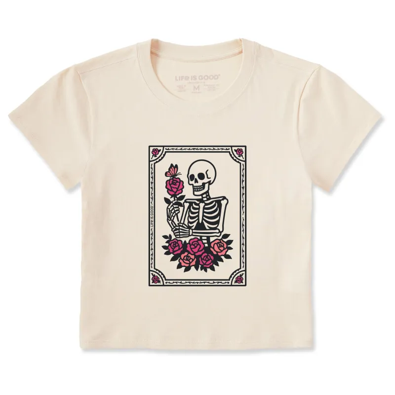 Women's Skeleton Portrait Crusher-LITE Shrunken Tee made by Life is Good