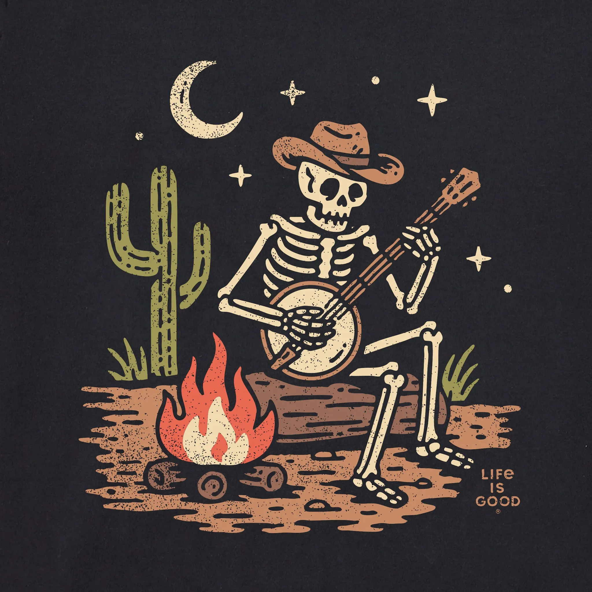 Women's Banjo Skeleton Short Sleeve Crusher Tee sold by Life is Good product image thumbnail 2