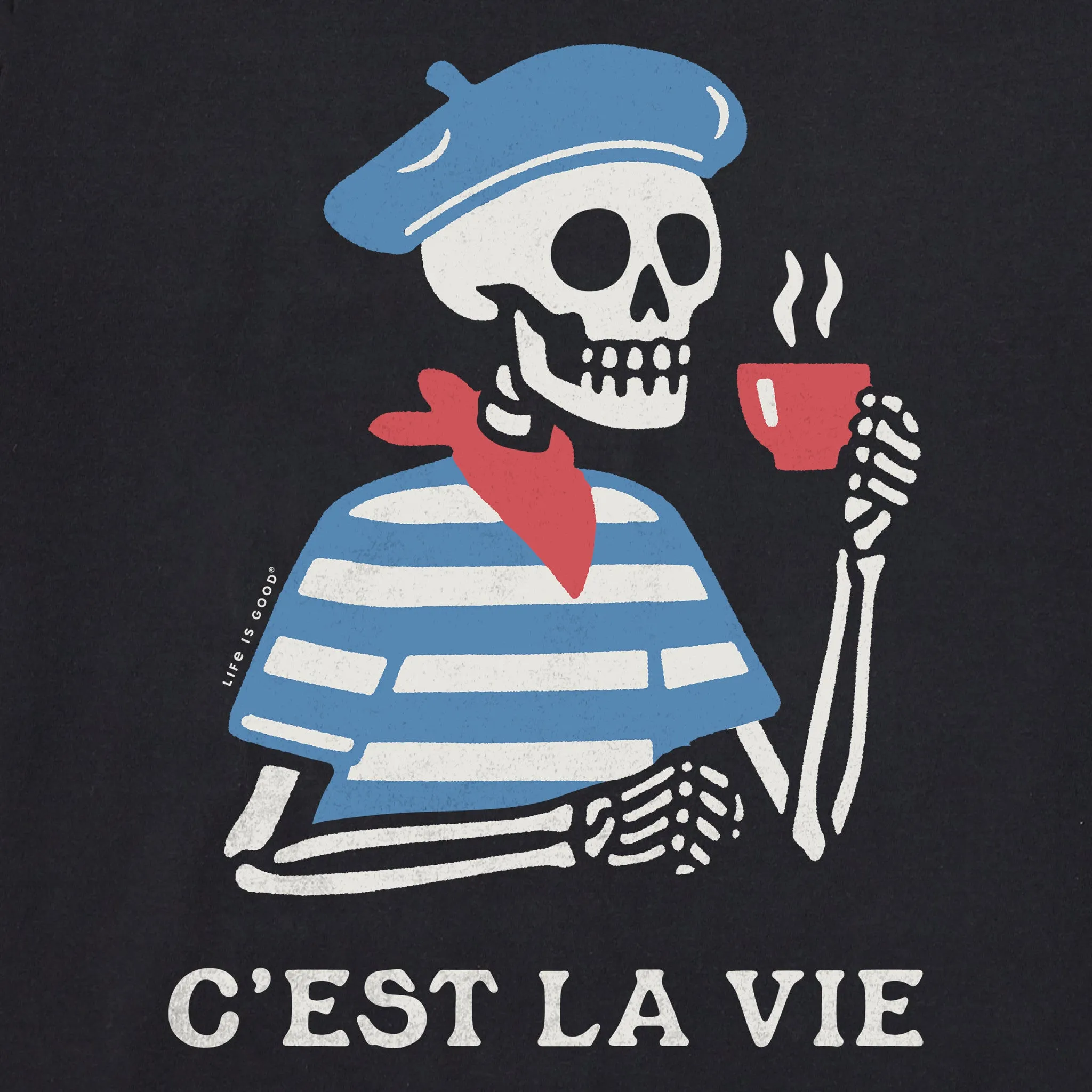 Women's C'est La Vie Skeleton Crusher-LITE Shrunken Tee sold by Life is Good product image thumbnail 2