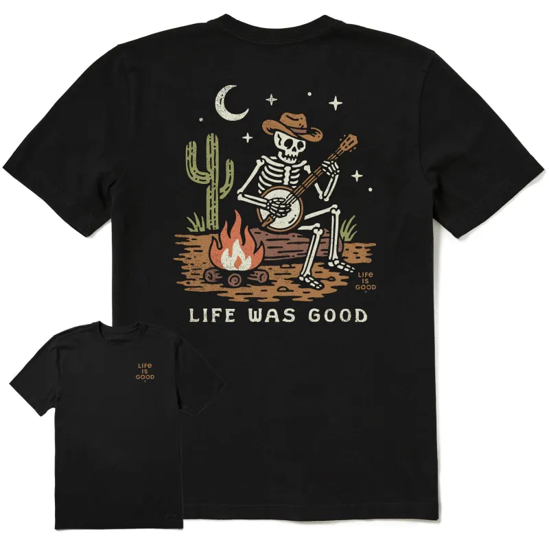 Men's Life Was Good in the Desert Short Sleeve Crusher Tee sold by Life is Good
