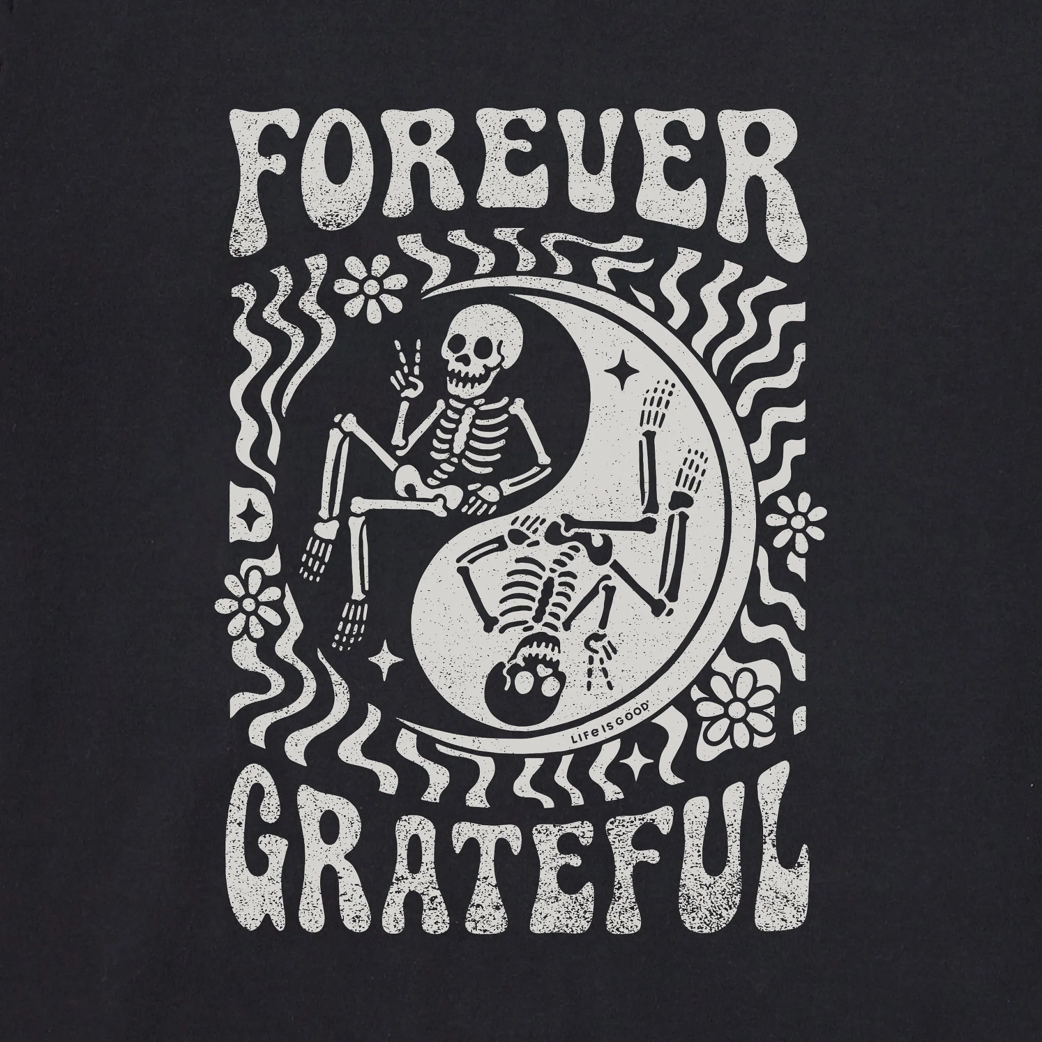 Men's Forever Grateful Yin Yang Short Sleeve Crusher Tee sold by Life is Good product image thumbnail 2