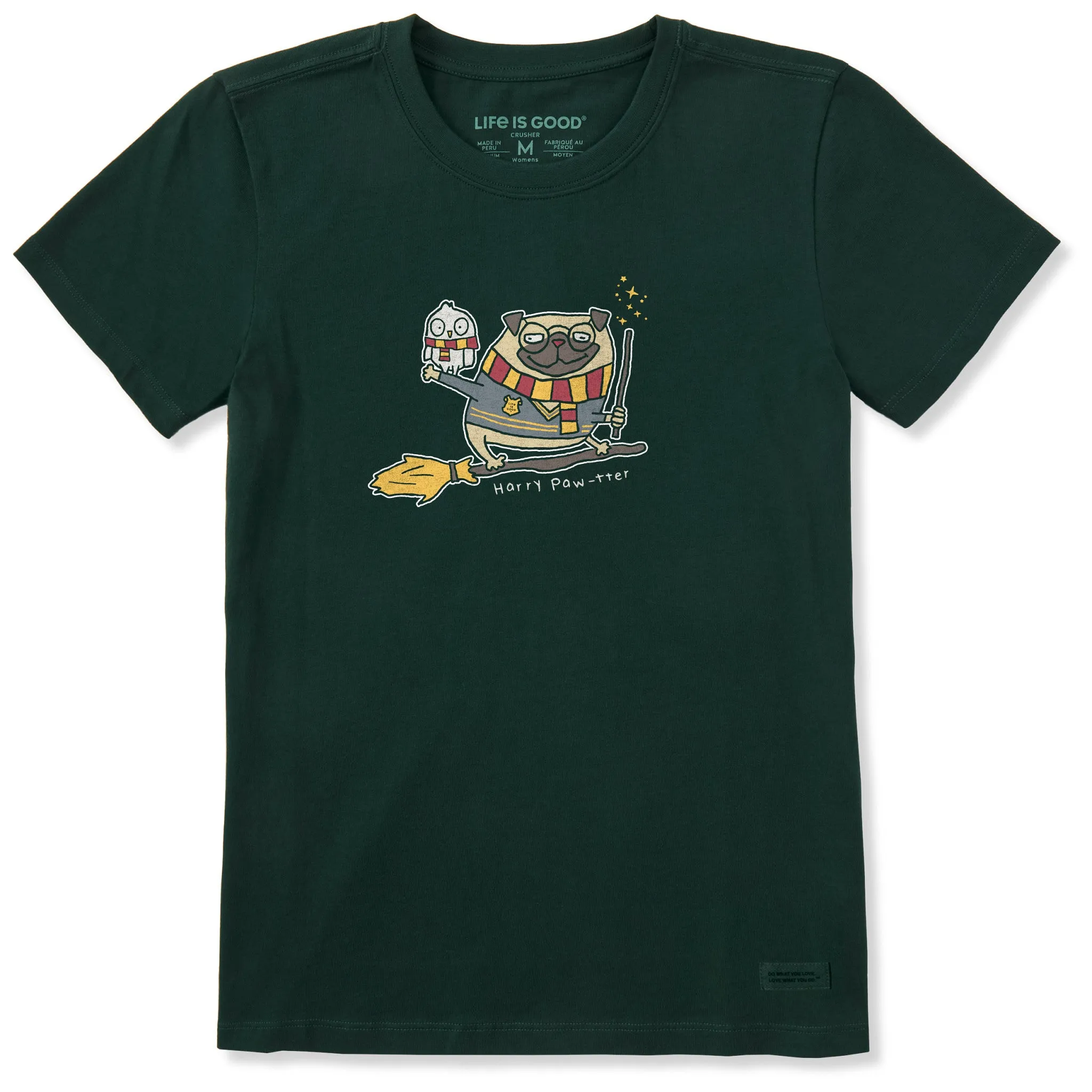 Women's Harry Paw-ter Short Sleeve Crusher Tee sold by Life is Good product image thumbnail 3