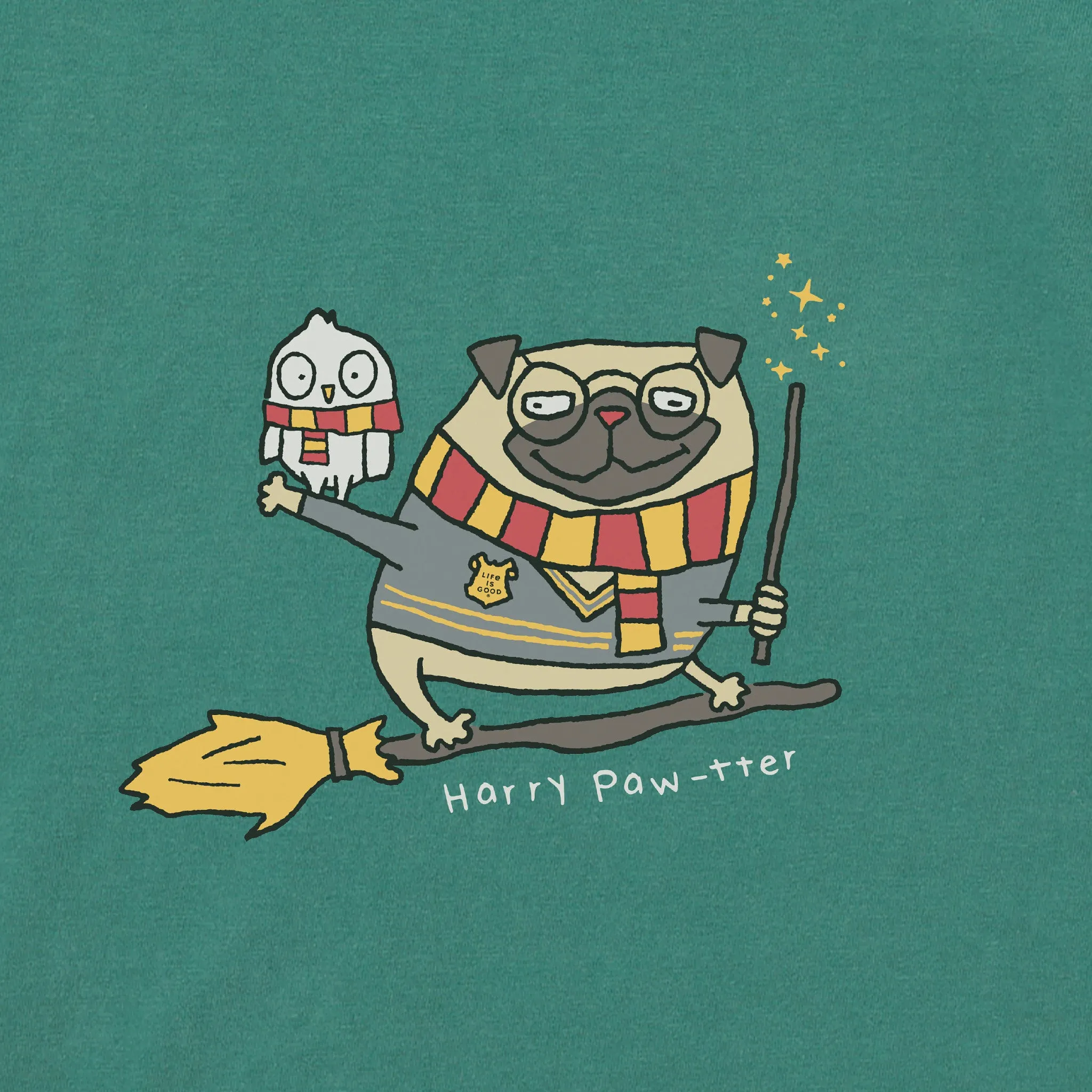 Women's Harry Paw-ter Short Sleeve Crusher Tee sold by Life is Good product image thumbnail 2