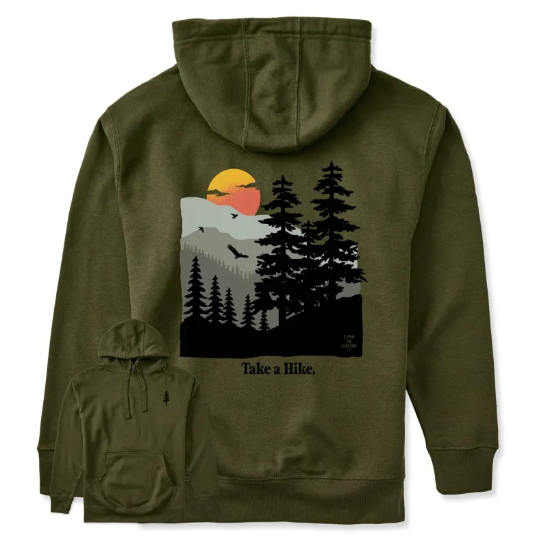 Adult Unisex Take a Hike Mountains Every Wear Hoodie Sweatshirt sold by Life is Good
