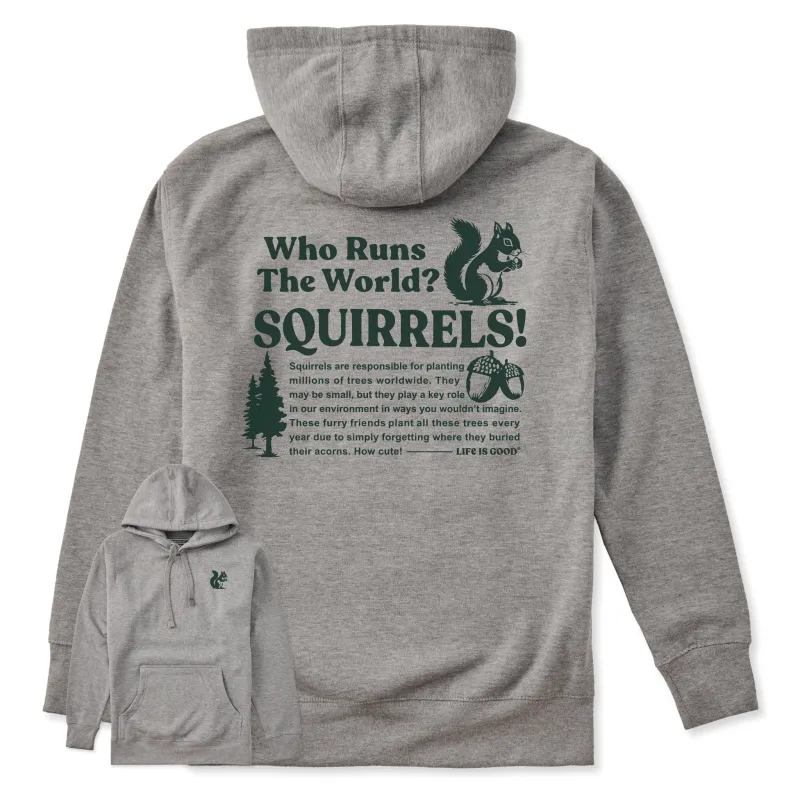 Adult Unisex Squirrels Run the World Every Wear Hoodie Sweatshirt sold by Life is Good