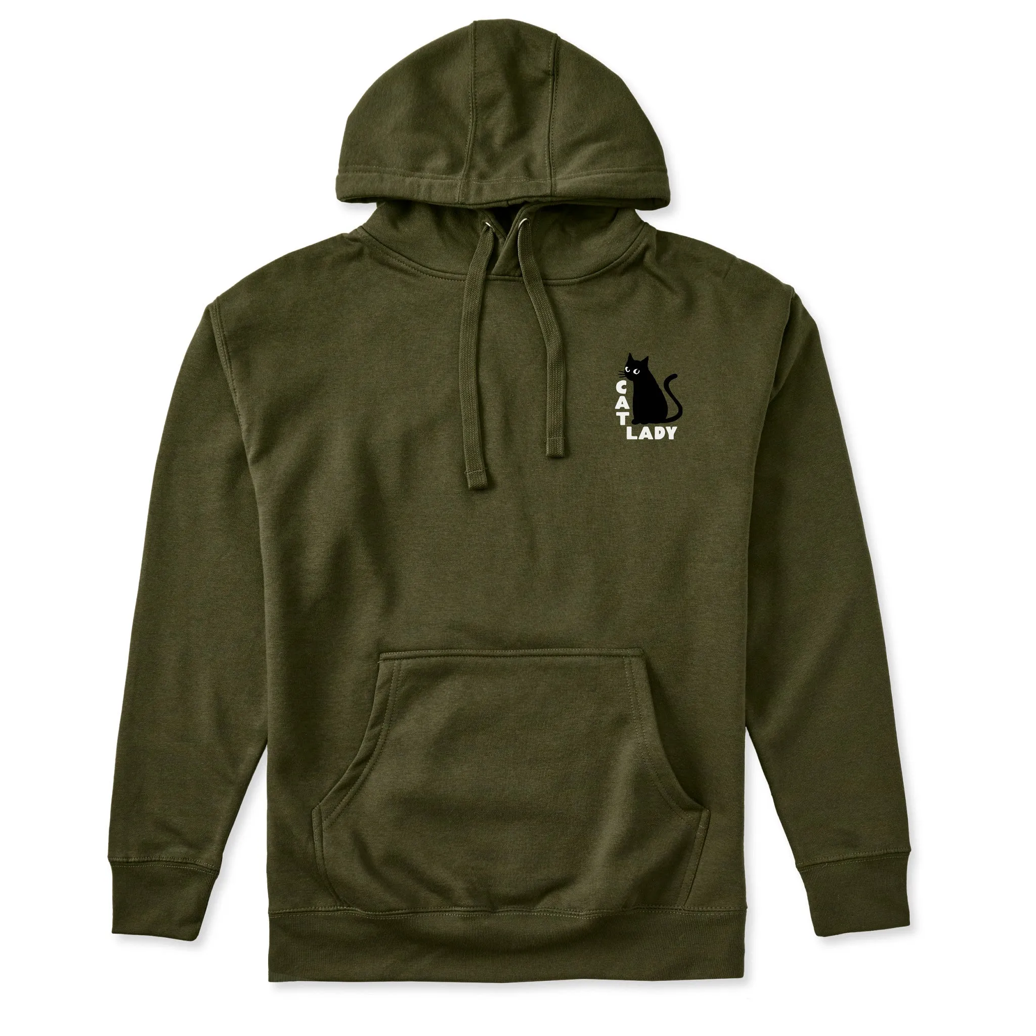 Adult Unisex Cat Lady Mini Every Wear Hoodie Sweatshirt sold by Life is Good