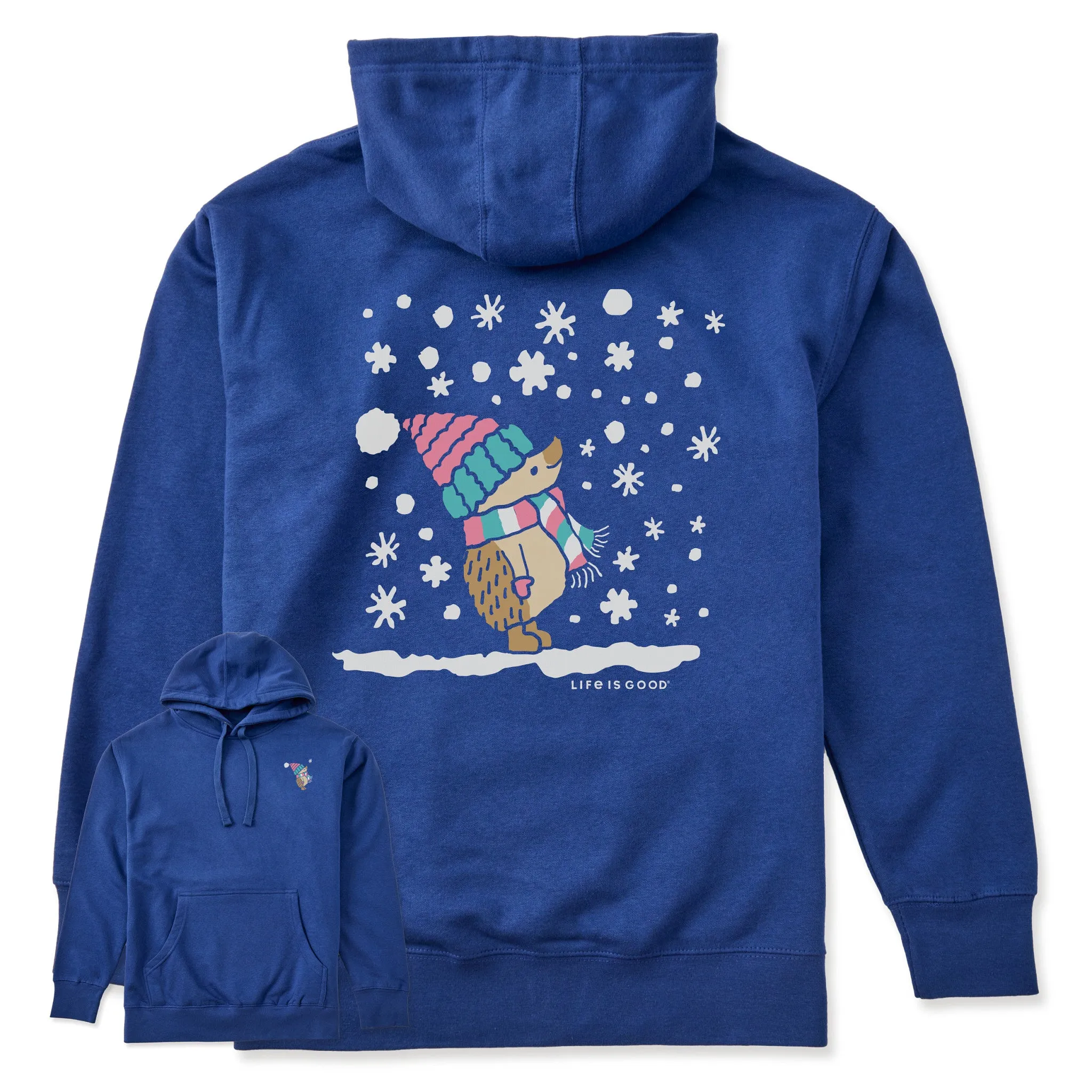 Adult Unisex Cozy Hedgehog Every Wear Hoodie Sweatshirt sold by Life is Good