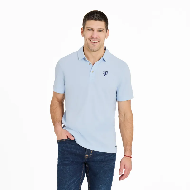 Men's Lobster Silo Short Sleeve Crusher-LITE Polo made by Life is Good