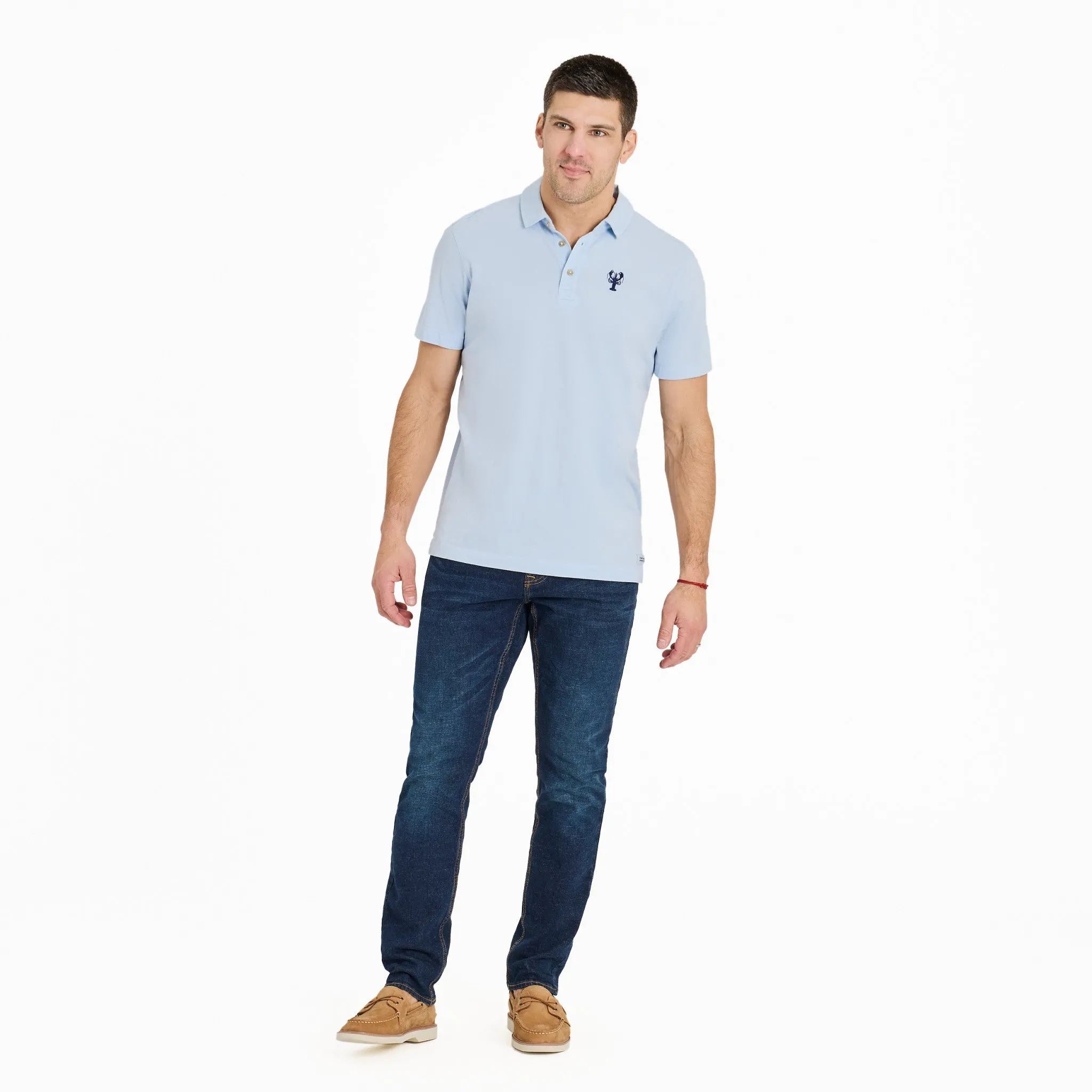 Men's Lobster Silo Short Sleeve Crusher-LITE Polo sold by Life is Good product image thumbnail 5