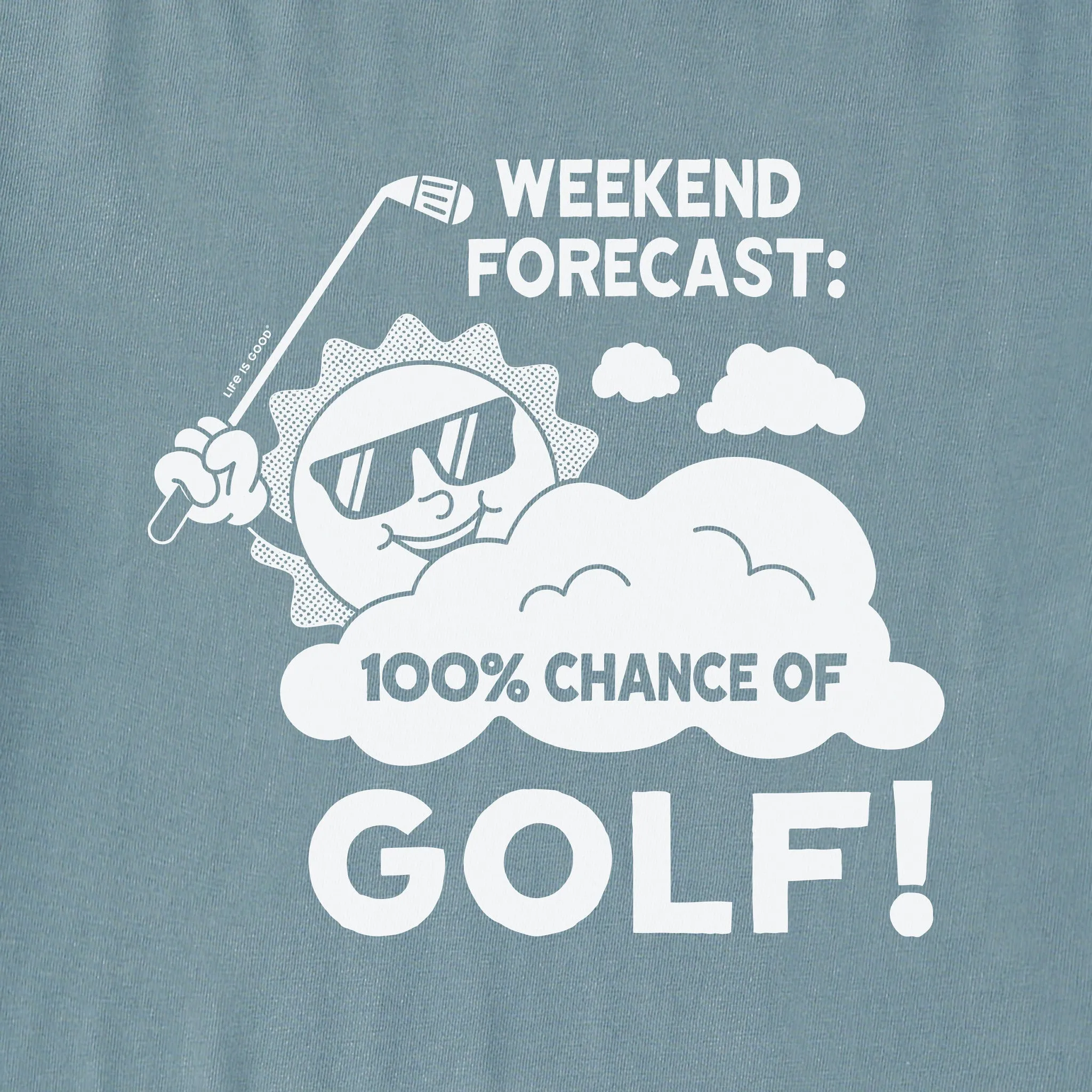 Men's 100% Chance of Golf Short Sleeve Crusher-LITE Tee sold by Life is Good product image thumbnail 2