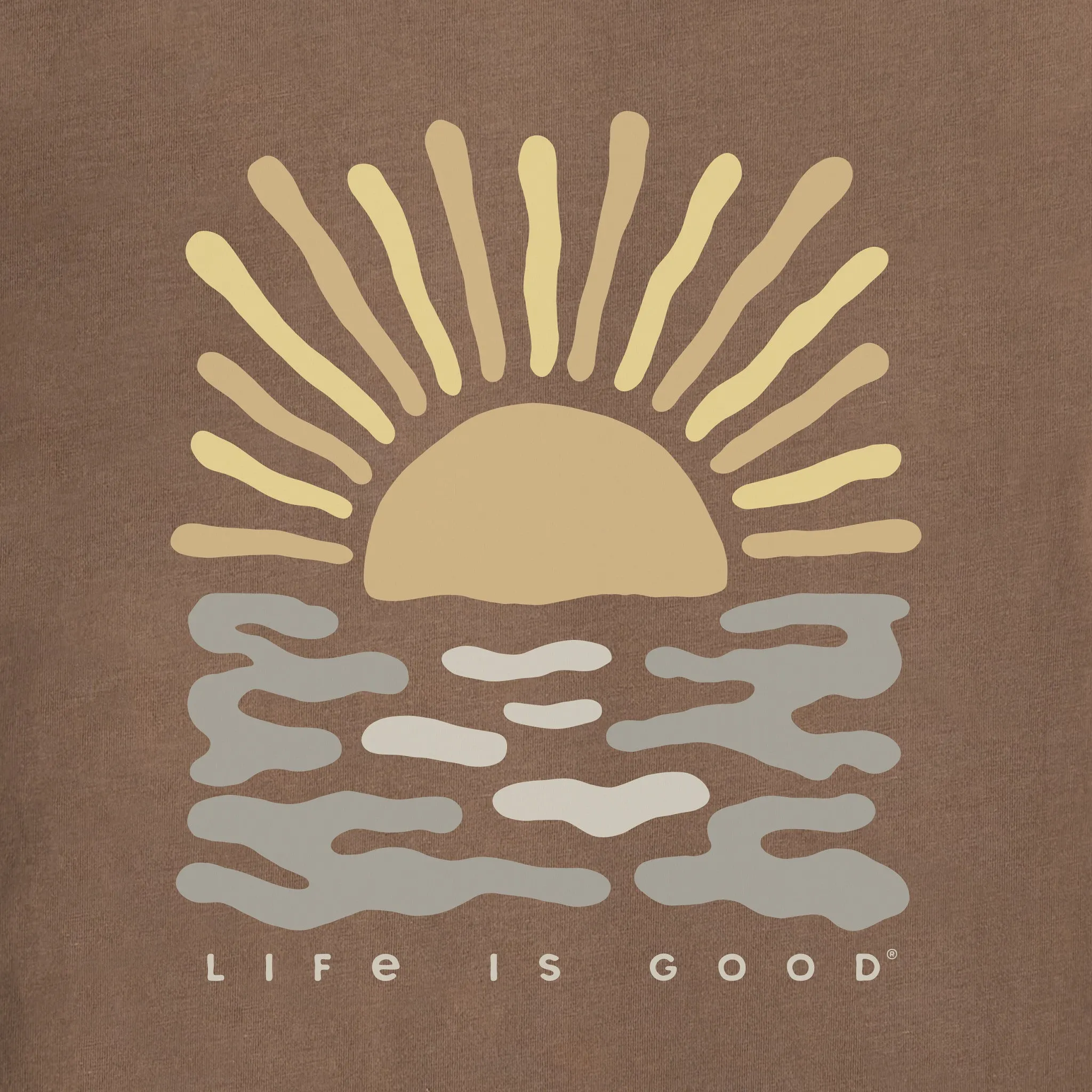 Men's Sun Over the Water Short Sleeve Crusher-LITE Tee sold by Life is Good product image thumbnail 2