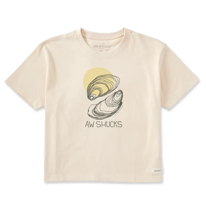 Women's Aw Shucks Short Sleeve Crusher Boxy Tee sold by Life is Good