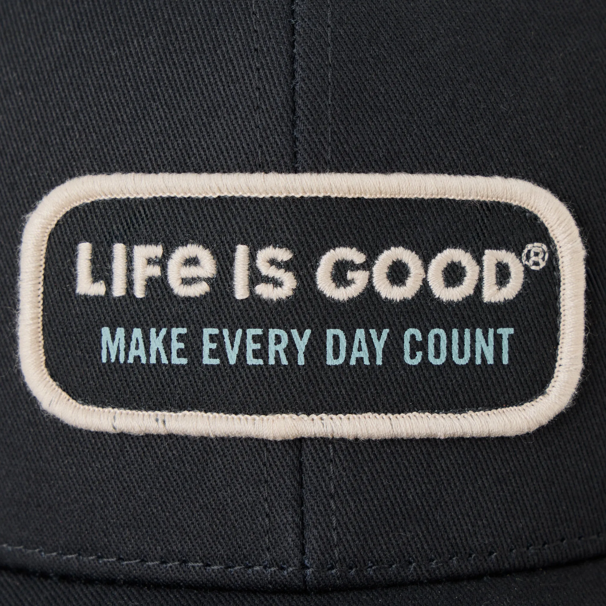 Adult Unisex Make Every Day Count Patch Trucker sold by Life is Good product image thumbnail 2