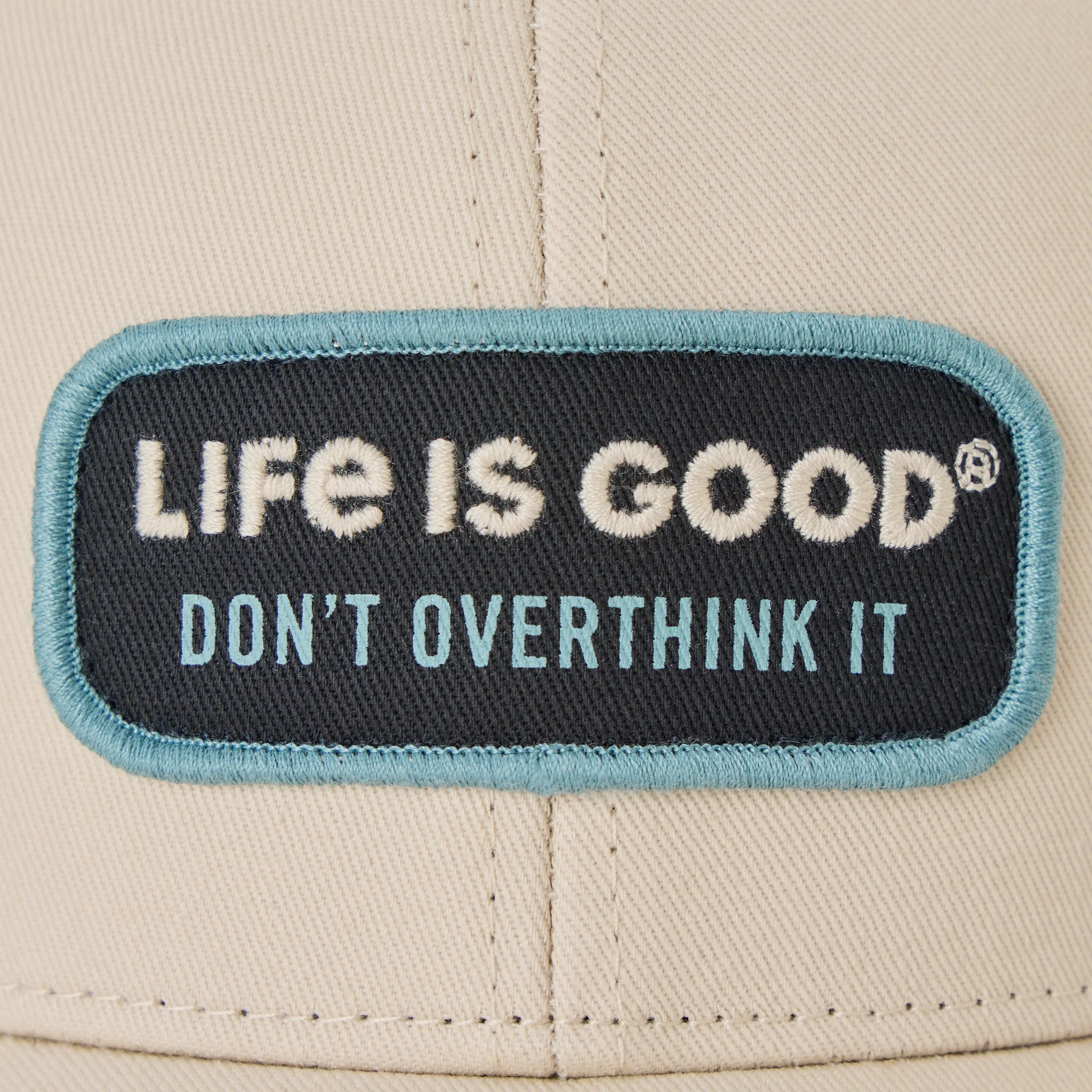 Adult Unisex Don't Overthink It Patch Trucker sold by Life is Good product image thumbnail 2