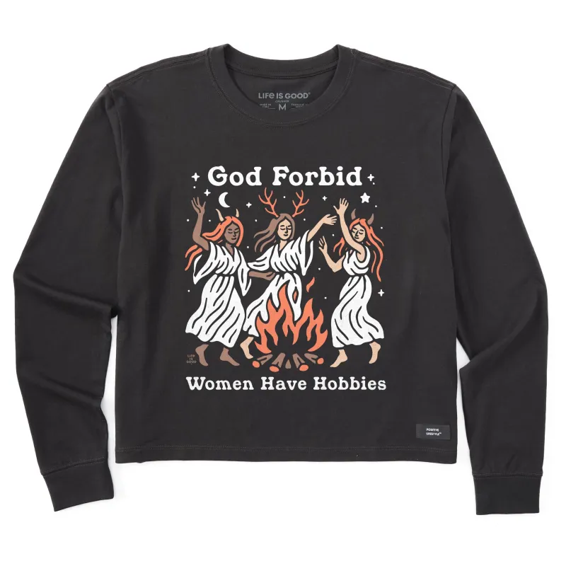 Women's Bonfire Hobbies Long Sleeve Crusher Boxy Tee sold by Life is Good