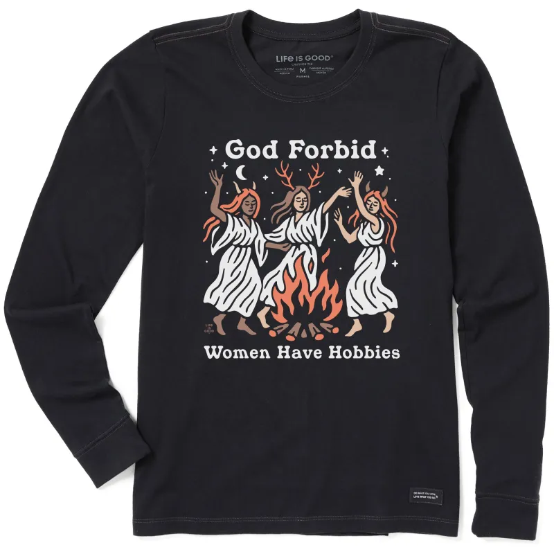 Women's Bonfire Hobbies Long Sleeve Crusher Tee made by Life is Good
