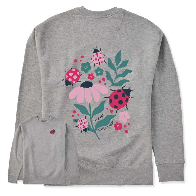Adult Unisex It's the Little Ladybug Things Every Wear Crew Sweatshirt made by Life is Good