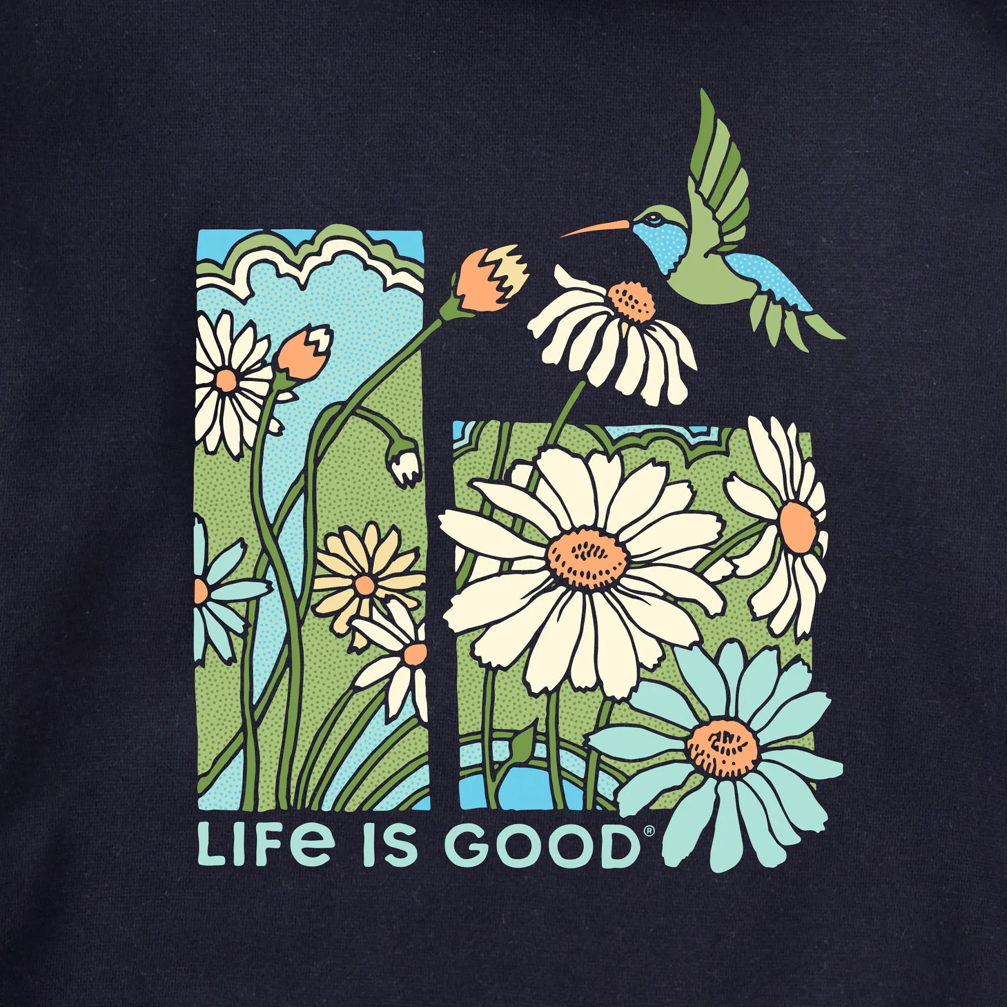 Adult Unisex Life is Good Hummingbird Every Wear Crew Sweatshirt sold by Life is Good product image thumbnail 2
