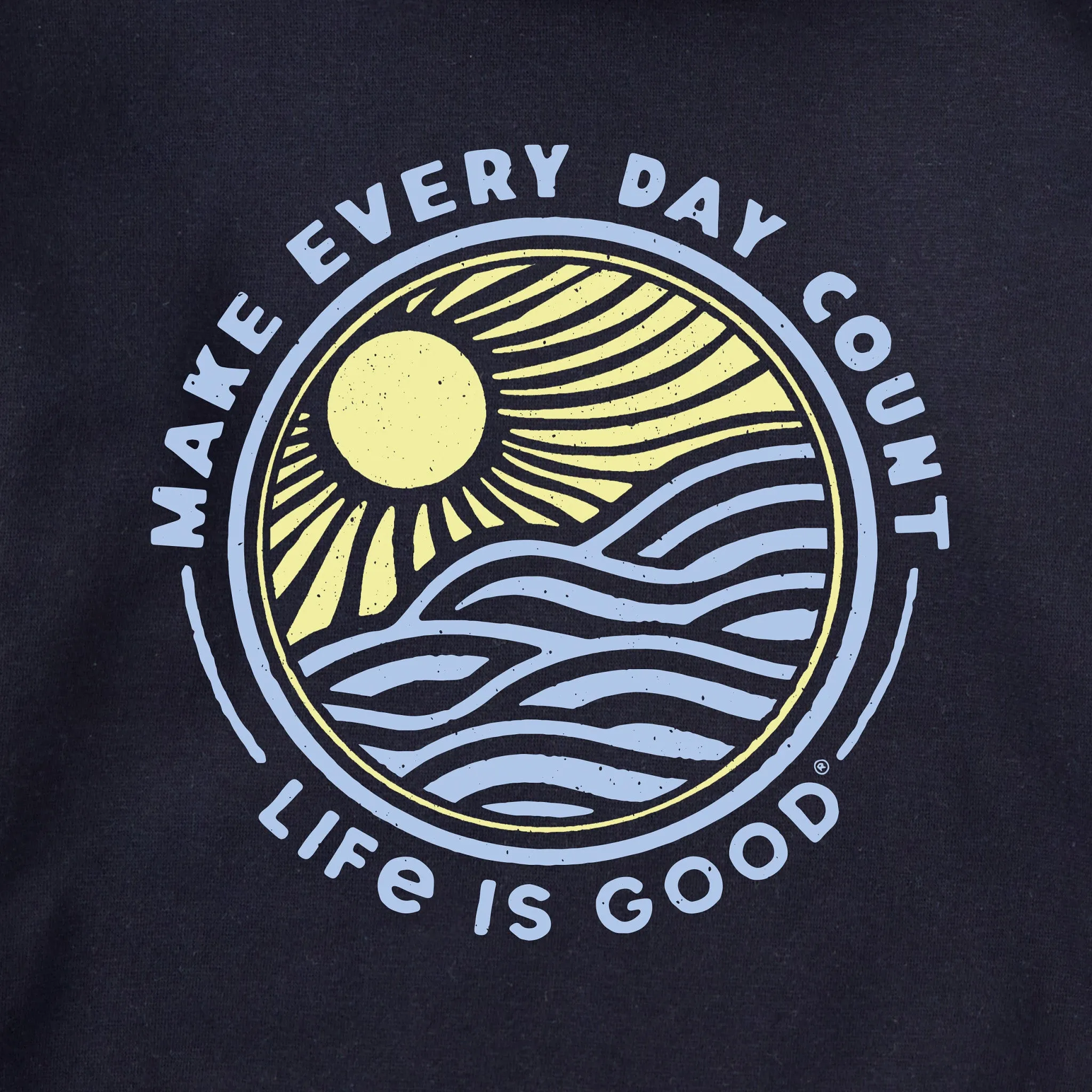 Adult Unisex Make Every Day Count Sunset Every Wear Hoodie Sweatshirt sold by Life is Good product image thumbnail 2