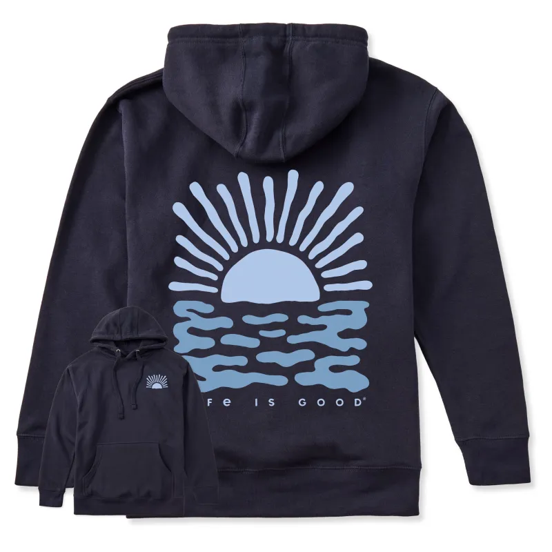 Adult Unisex Sun Over the Water Every Wear Hoodie Sweatshirt sold by Life is Good