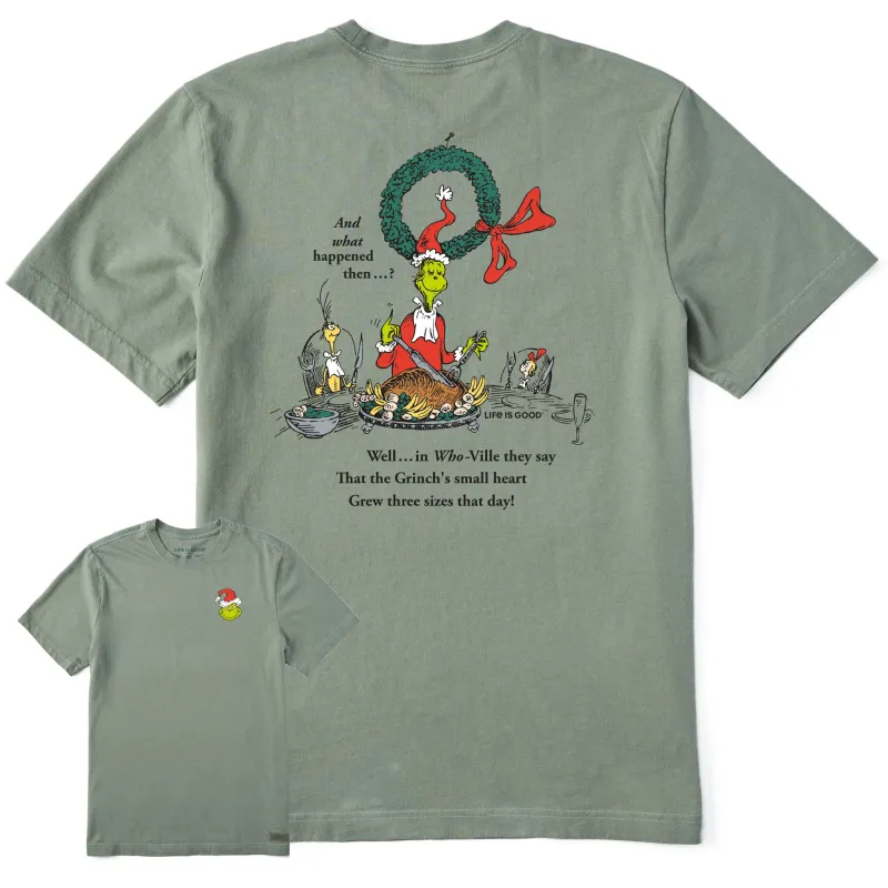 Men's Grinch Roast Beast 3 Sizes Short Sleeve Crusher Tee sold by Life is Good