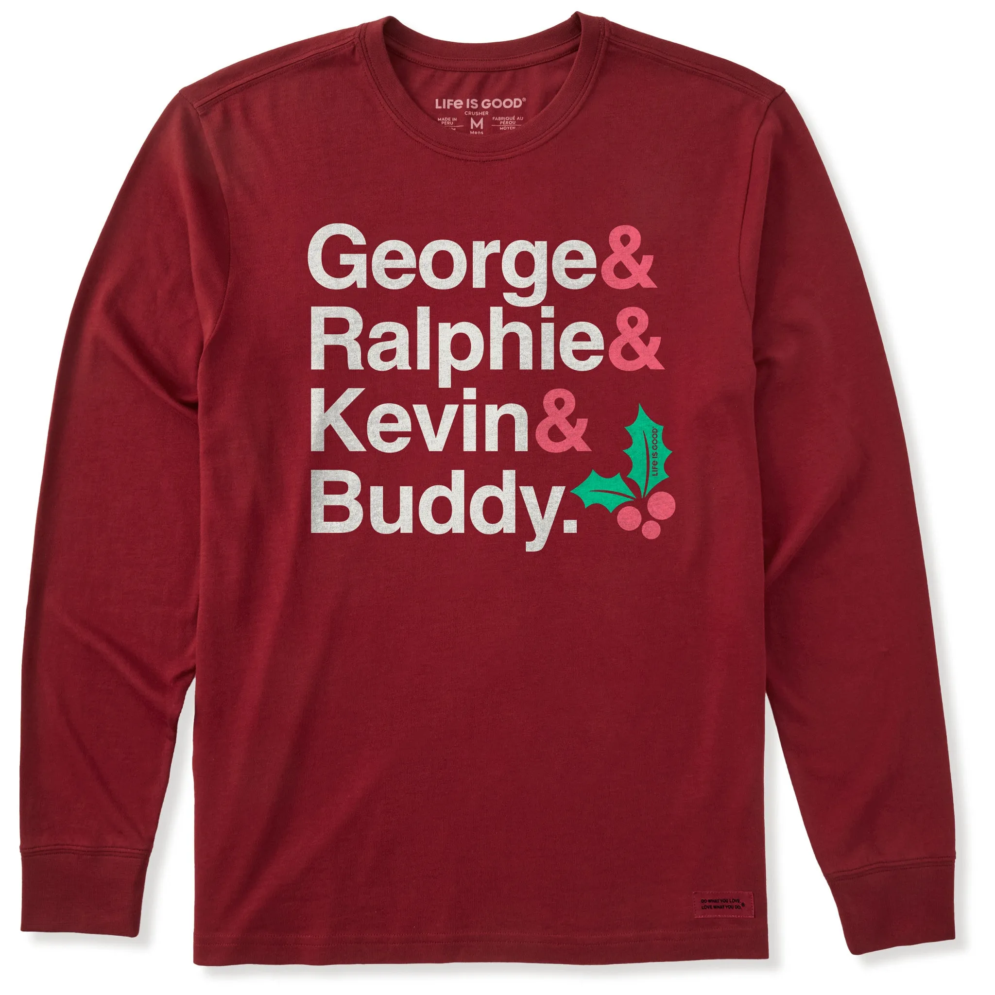 Men's Christmas Movie Legends Long Sleeve Crusher Tee sold by Life is Good