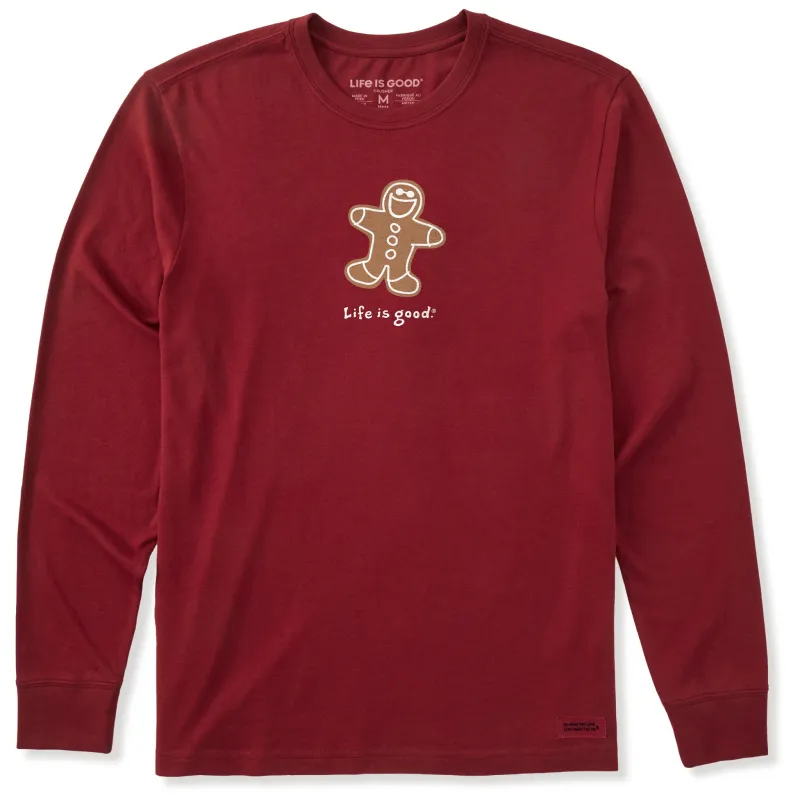 Men's Gingerbread Jake Long Sleeve Crusher Tee sold by Life is Good