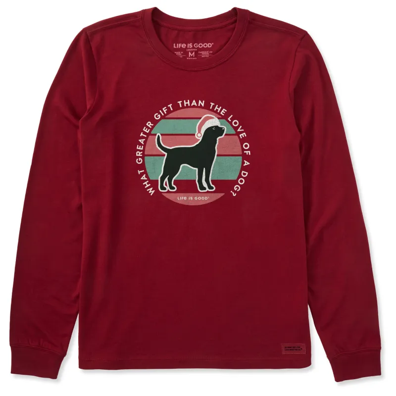 Women's Greater Gift Stripe Coin Long Sleeve Crusher Tee sold by Life is Good