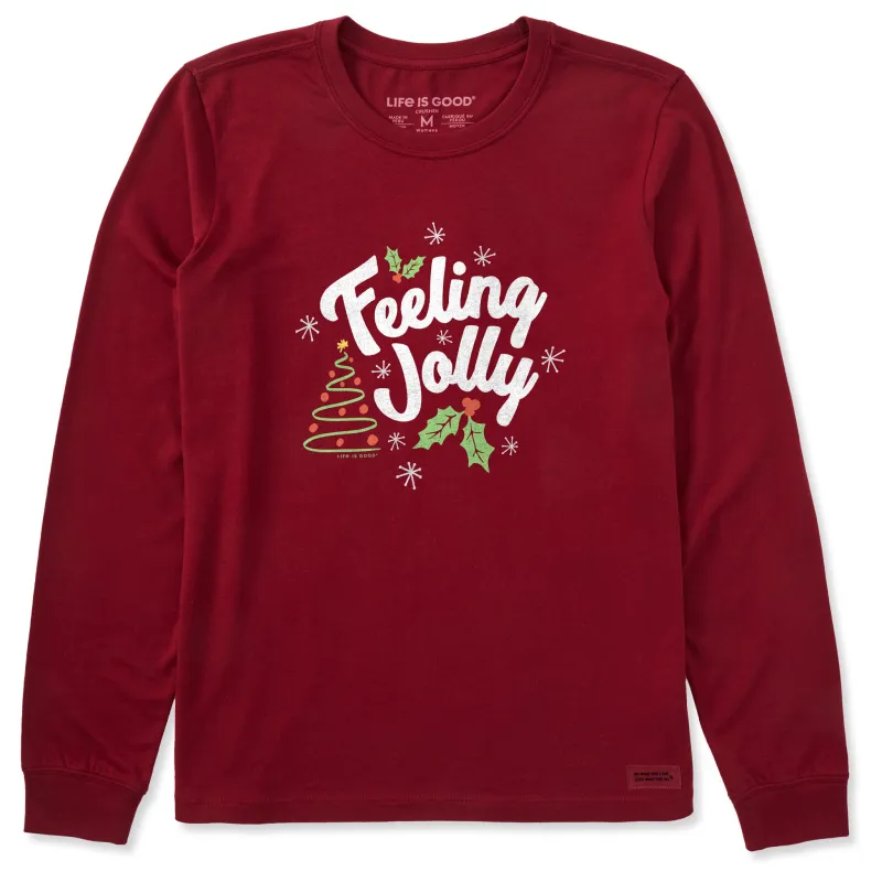 Women's Feeling Jolly Long Sleeve Crusher Tee made by Life is Good