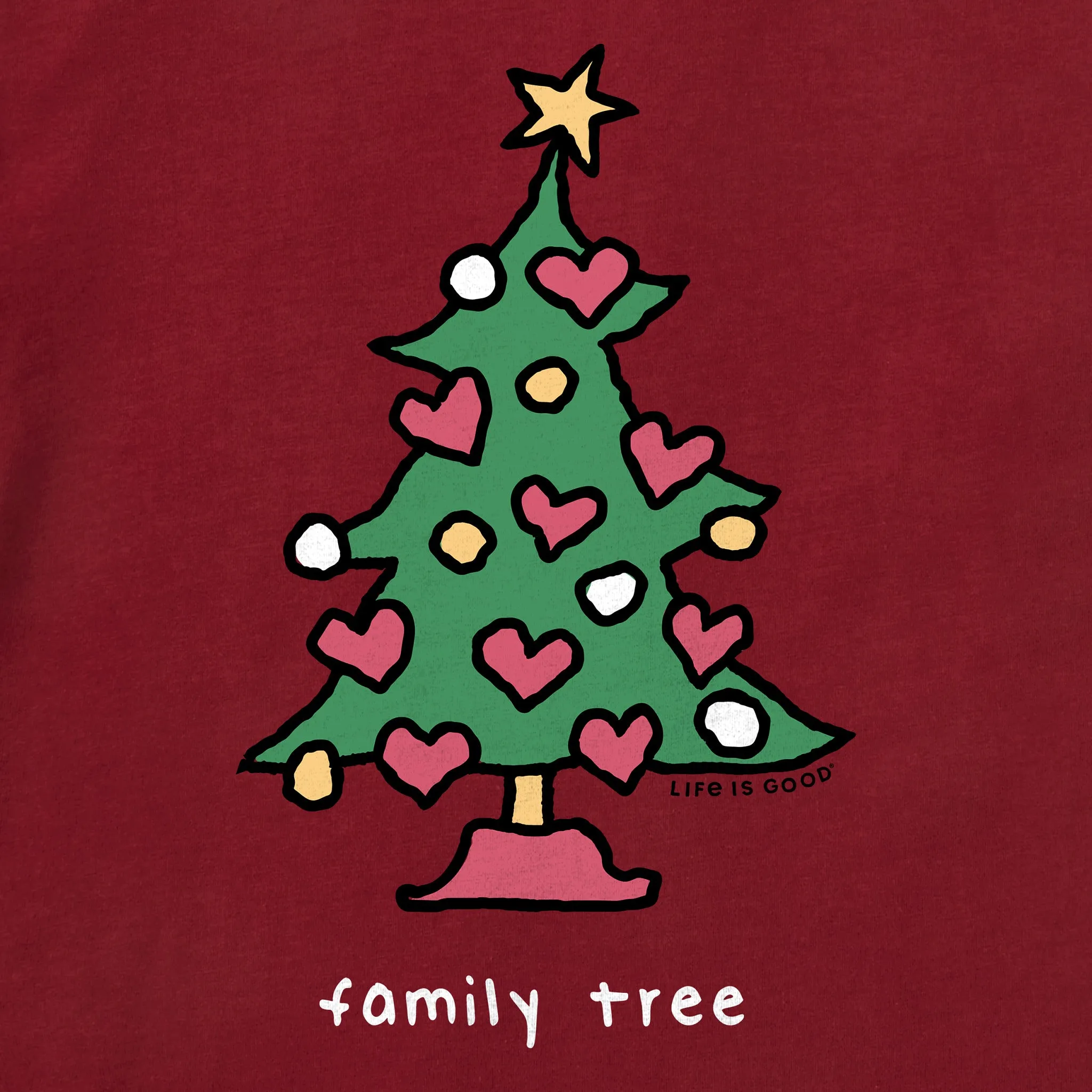 Women's Family Tree Vintage Long Sleeve Crusher Tee sold by Life is Good product image thumbnail 2